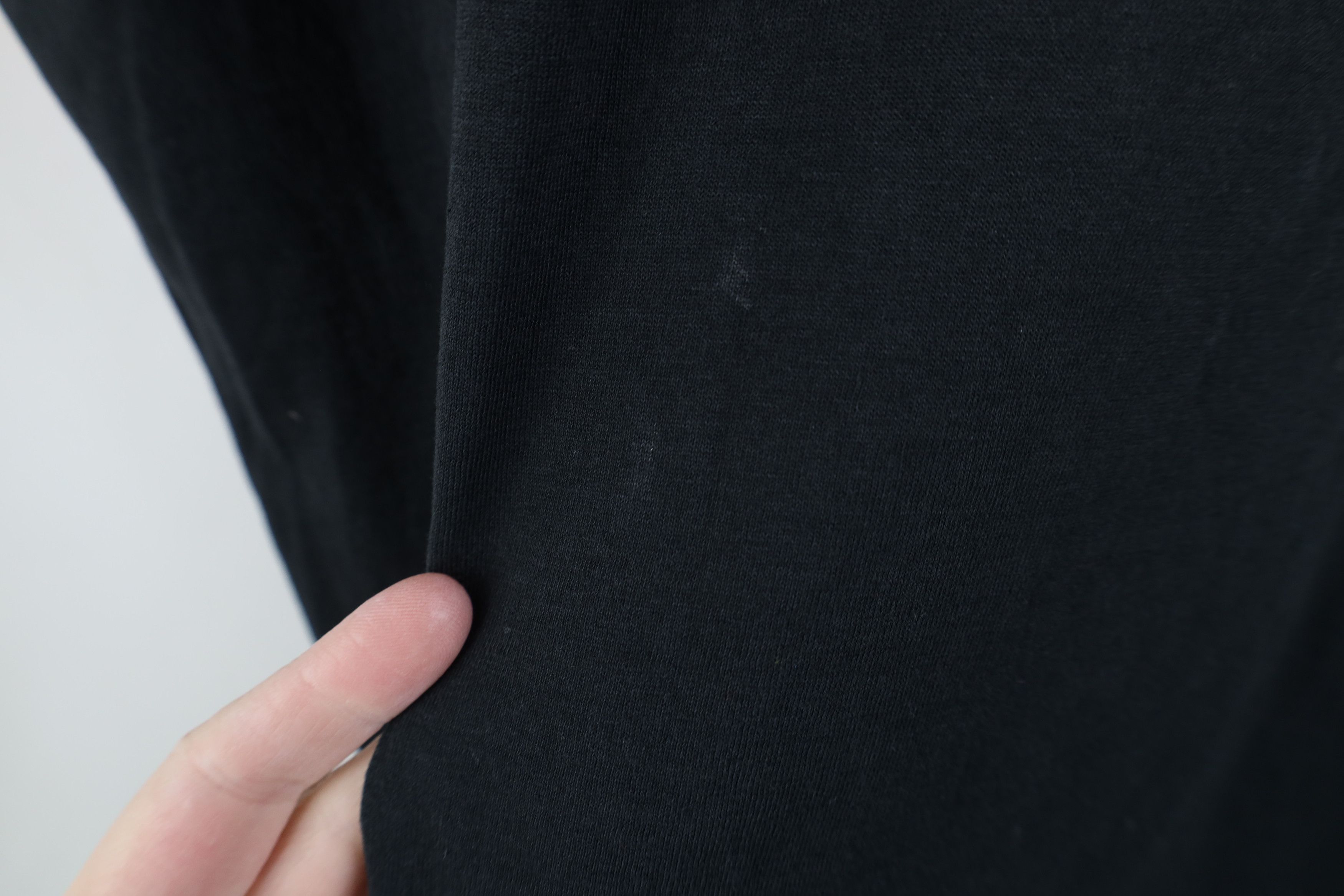 Vintage Vintage 90s Streetwear Faded Blank Thin Pocket T-Shirt Black Size US M / EU 48-50 / 2 - 11 Thumbnail