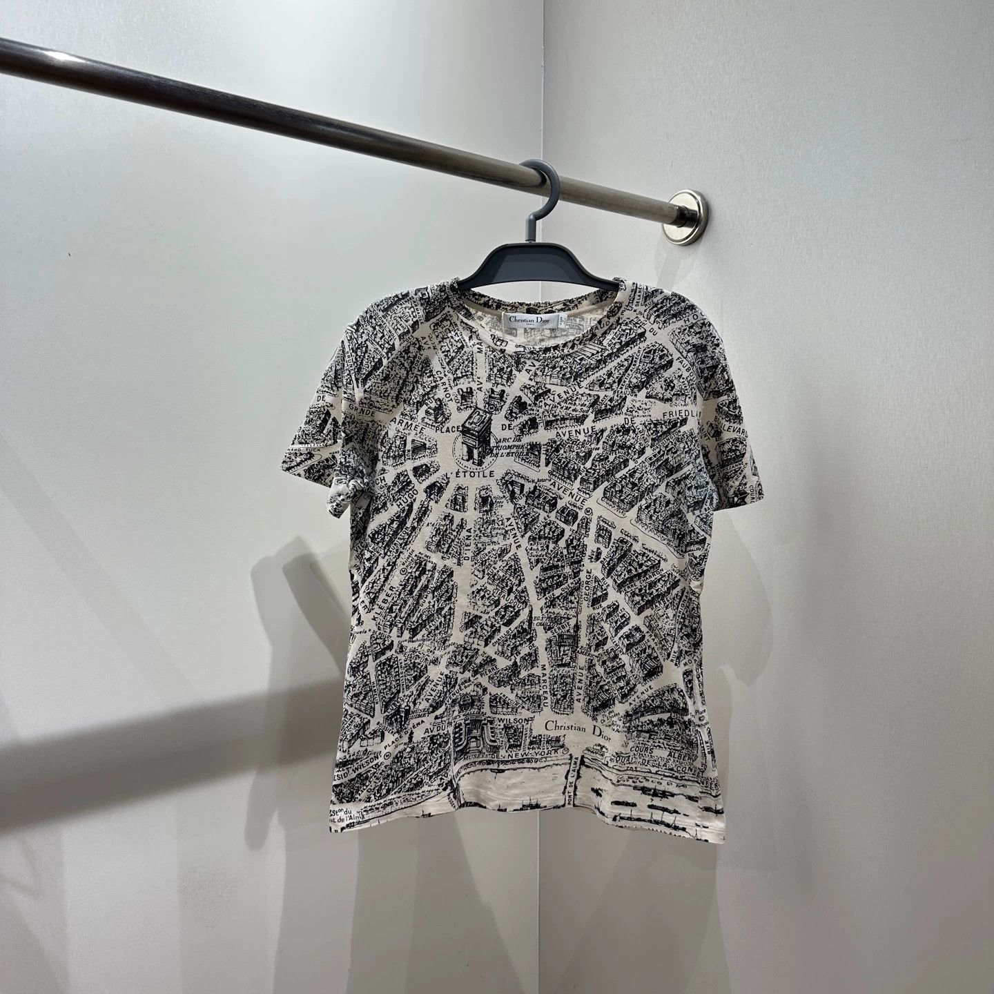 Christian Dior Monsieur Christian Dior mar560 Paris Map short Tee S Size S / US 4 / IT 40 - 1 Thumbnail