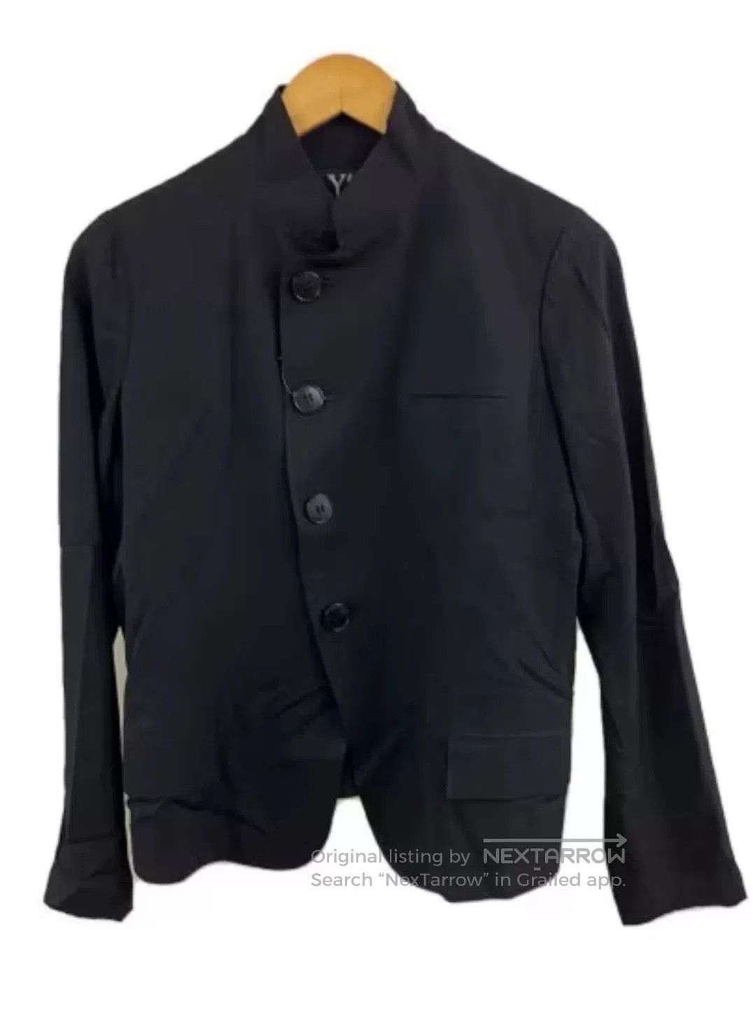 Yohji Yamamoto Y's Yohji Yamamoto Black Button Wool Jacket. Size US M / EU 48-50 / 2 - 1 Thumbnail