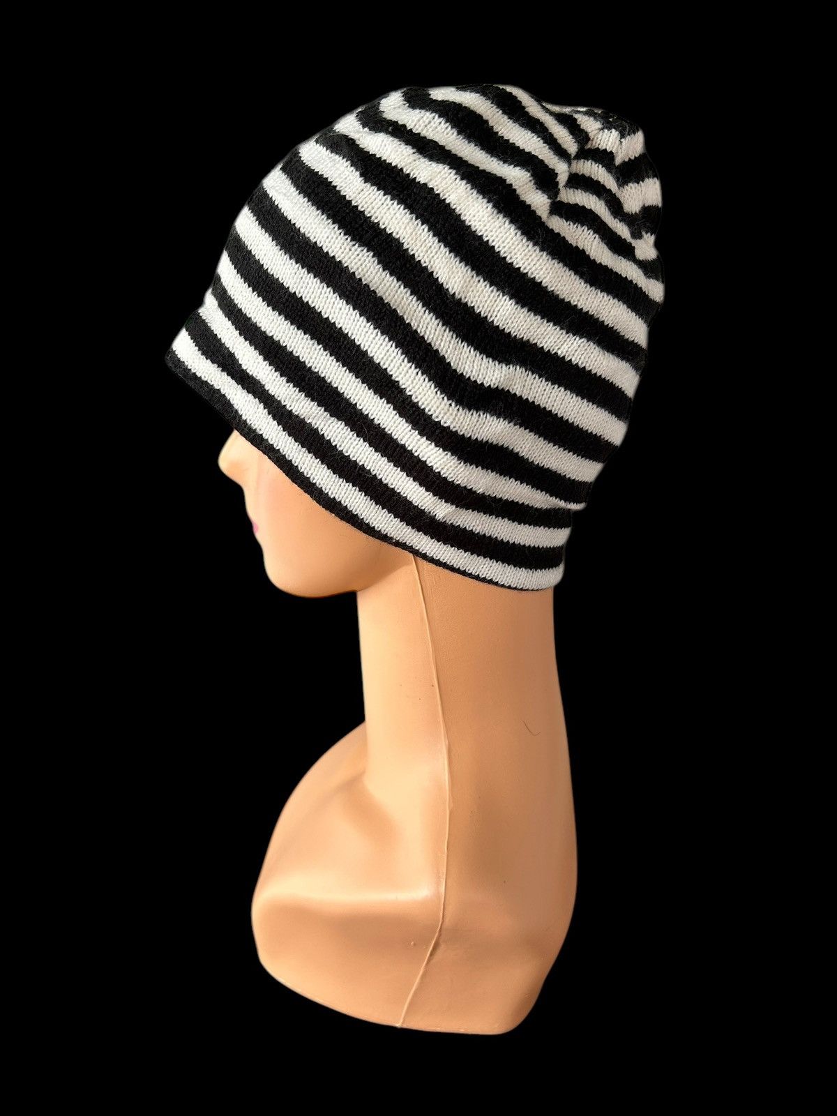Japanese Brand × Kapital × Vintage Grunge Rock Style Stripe Beanie Hats Size ONE SIZE - 2 Thumbnail