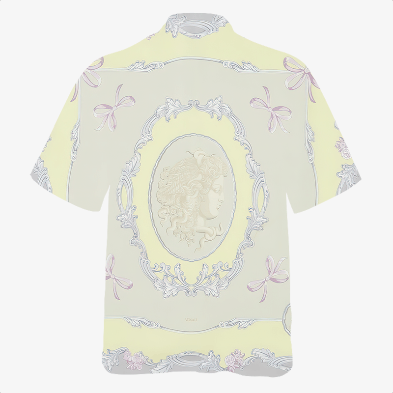 The Unbranded Brand Medusa Cameo Shirt, Baroque-Inspired Short Sleeve Shirt Size US M / EU 48-50 / 2 - 4 Thumbnail