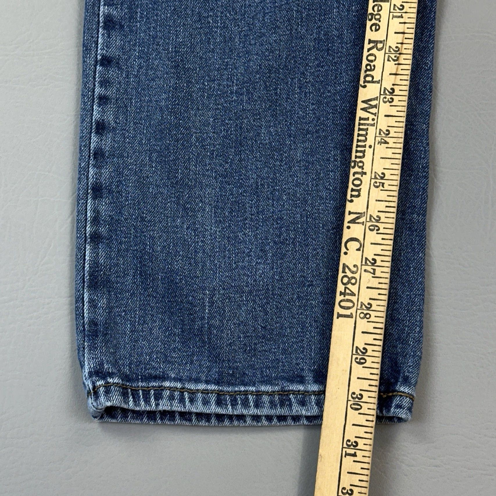 Levi's Levis 505 Jeans Mens 30x30 Blue Dark Wash Denim Regular Fit Stretch Casual - Levi's Jeans - 5-Pocket - Dark Wash - USA Retro Cowboy Theme Mens Jeans Size US 30 / EU 46 - 3 Thumbnail