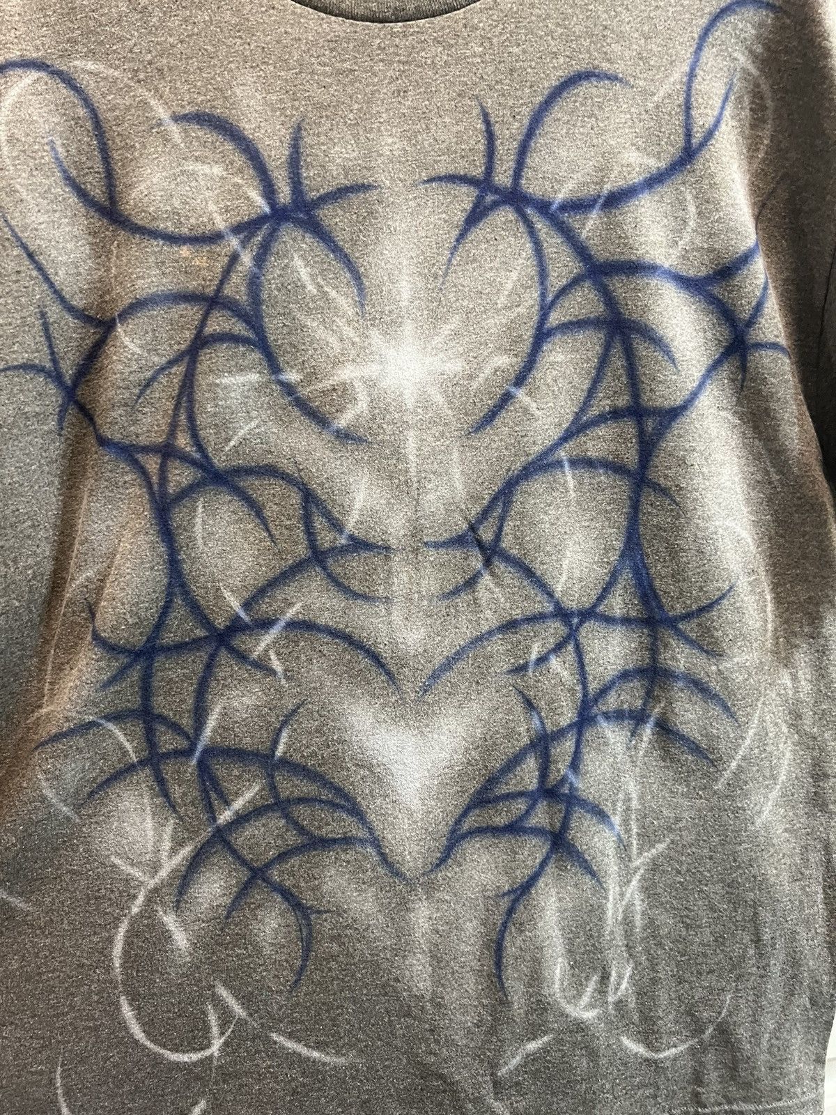 Image of 1 Of 1 x Vintage Cold F33T Airbrushed Tee 1/1 in Grey, Men's (Size XL)