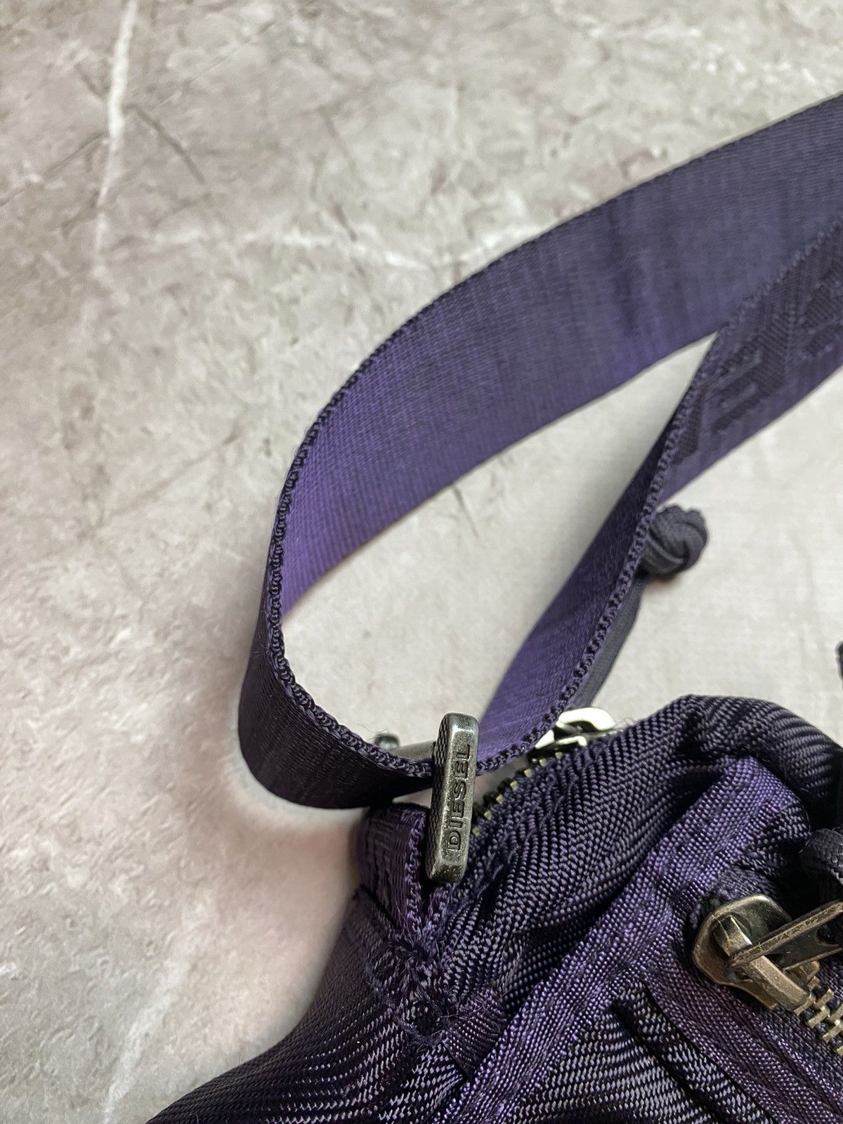 Diesel × Vintage Diesel Chocolate Purple Nylon Small Crossbody Cargo Bag Size ONE SIZE - 10 Thumbnail