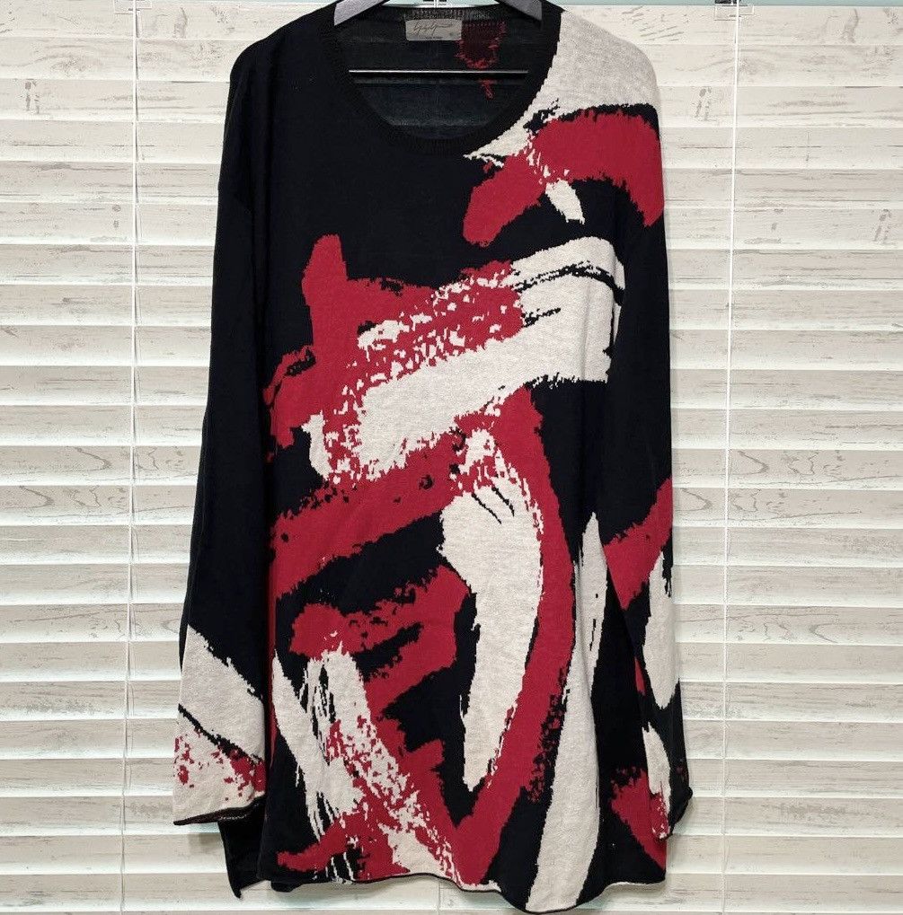Yohji Yamamoto SS18 Pour Homme Sweater Knit Cotton Size US L / EU 52-54 / 3 - 1 Thumbnail