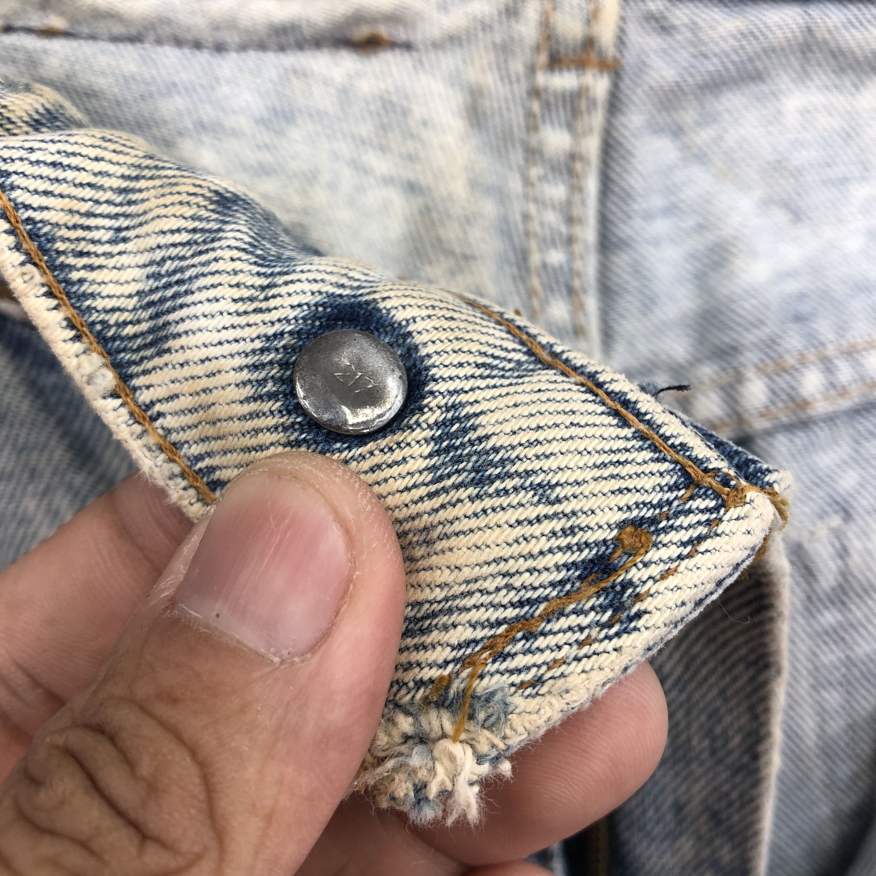 Levi's Vintage 90s Levis Acid Wash Jeans Levi's 631 Sunfaded Denim Size US 30 / EU 46 - 7 Thumbnail