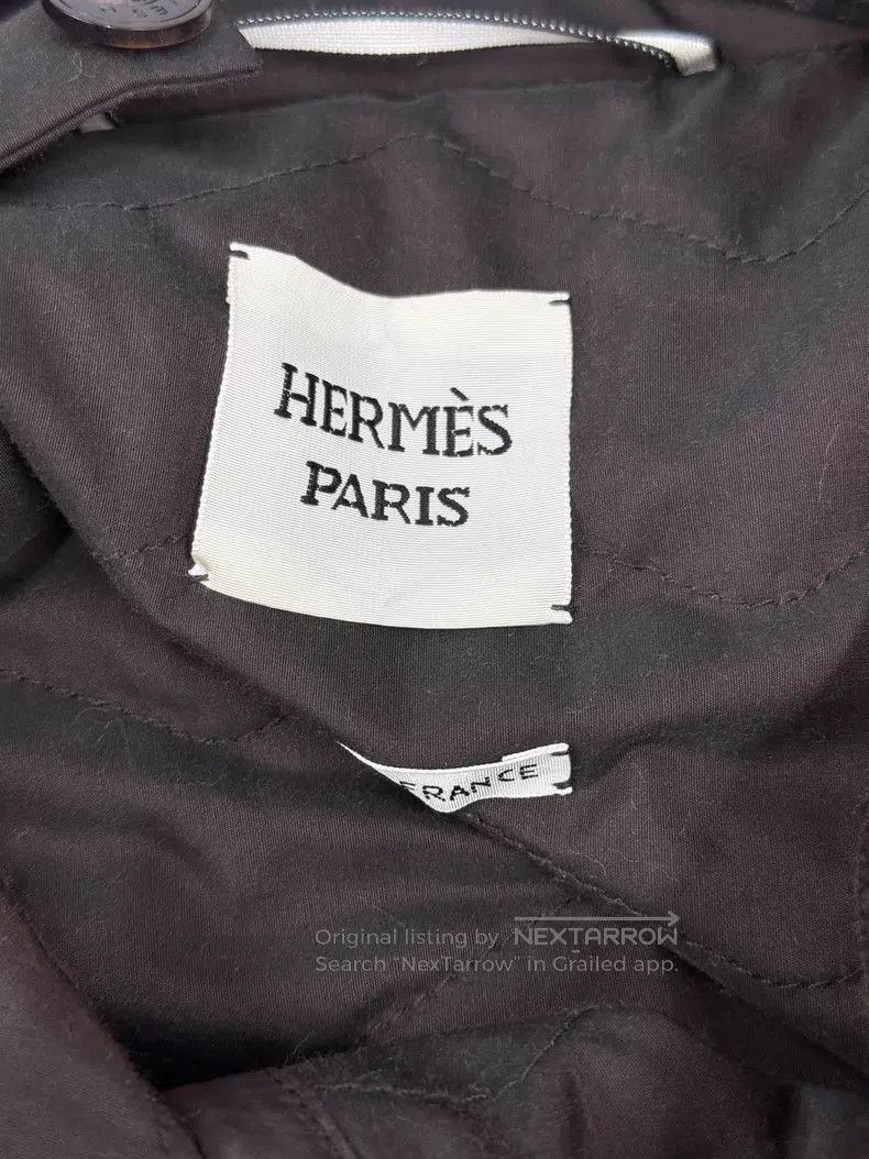 Hermes Hermes Alpaca and Sheep Wool Mixed with Leather Edge Hoode Size XS / US 0-2 / IT 36-38 - 4 Thumbnail
