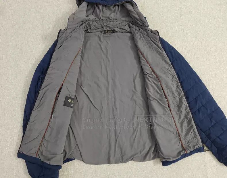 Loro Piana Loro Piana Men's down jacket blazer, dark blue, rain syste Size US L / EU 52-54 / 3 - 9 Thumbnail