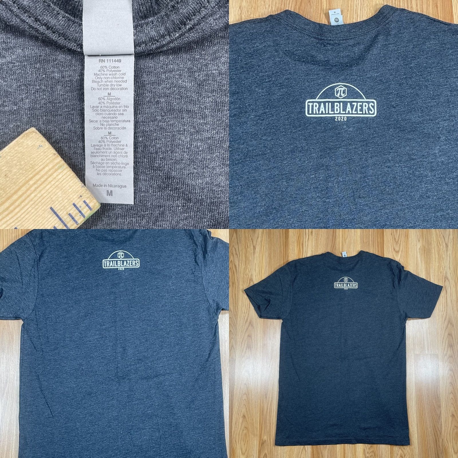Next Level Next Level T-Shirt Mens M Medium Gray CrewNeck Pye Road Meadworks Trailblazer Size US M / EU 48-50 / 2 - 8 Thumbnail