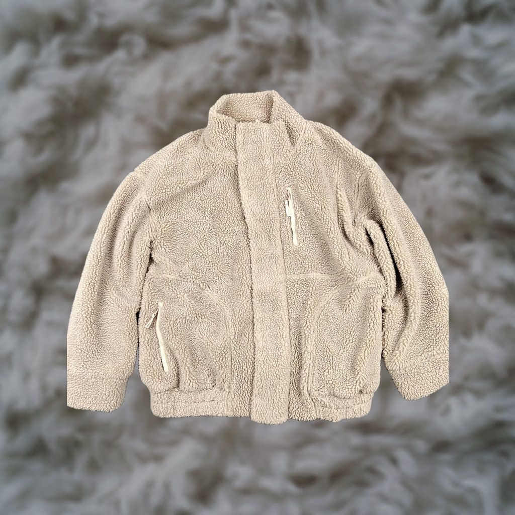 Vintage Lovers + Friends Jacket Womens XS Beige Sherpa Fleece Full Zip Pockets Lined Size XS / US 0-2 / IT 36-38 - 1 Thumbnail