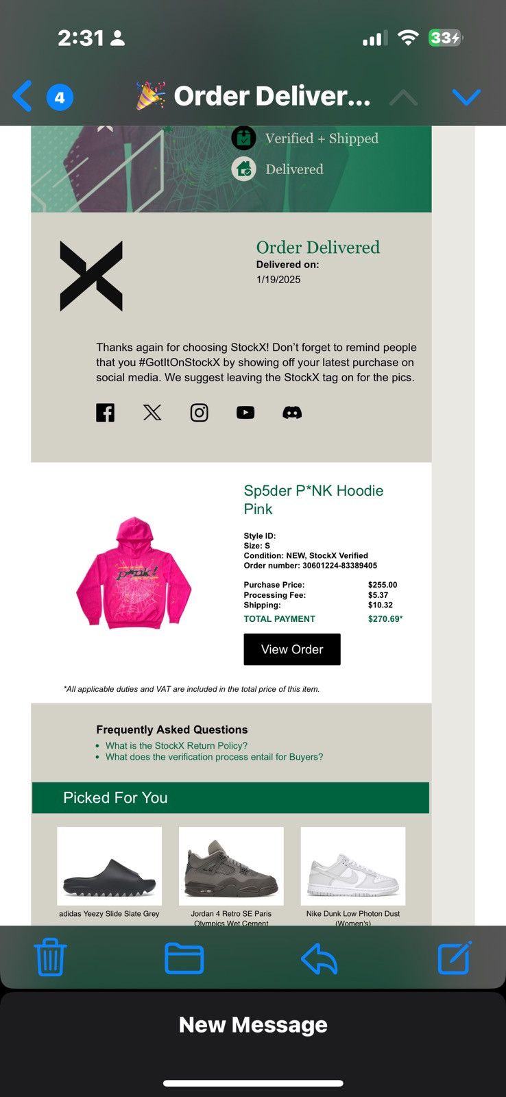 Spyder Pink spyder hoodie Size US S / EU 44-46 / 1 - 3 Thumbnail