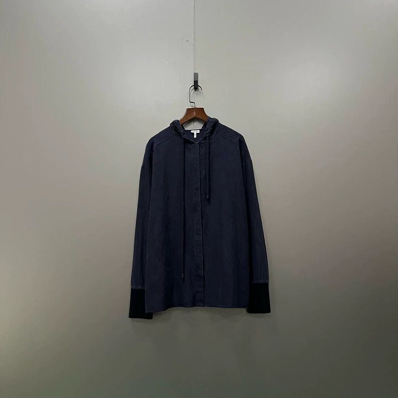 Loewe LOEWE Dark blue hoodie with logo Size XS / US 0-2 / IT 36-38 - 1 Thumbnail