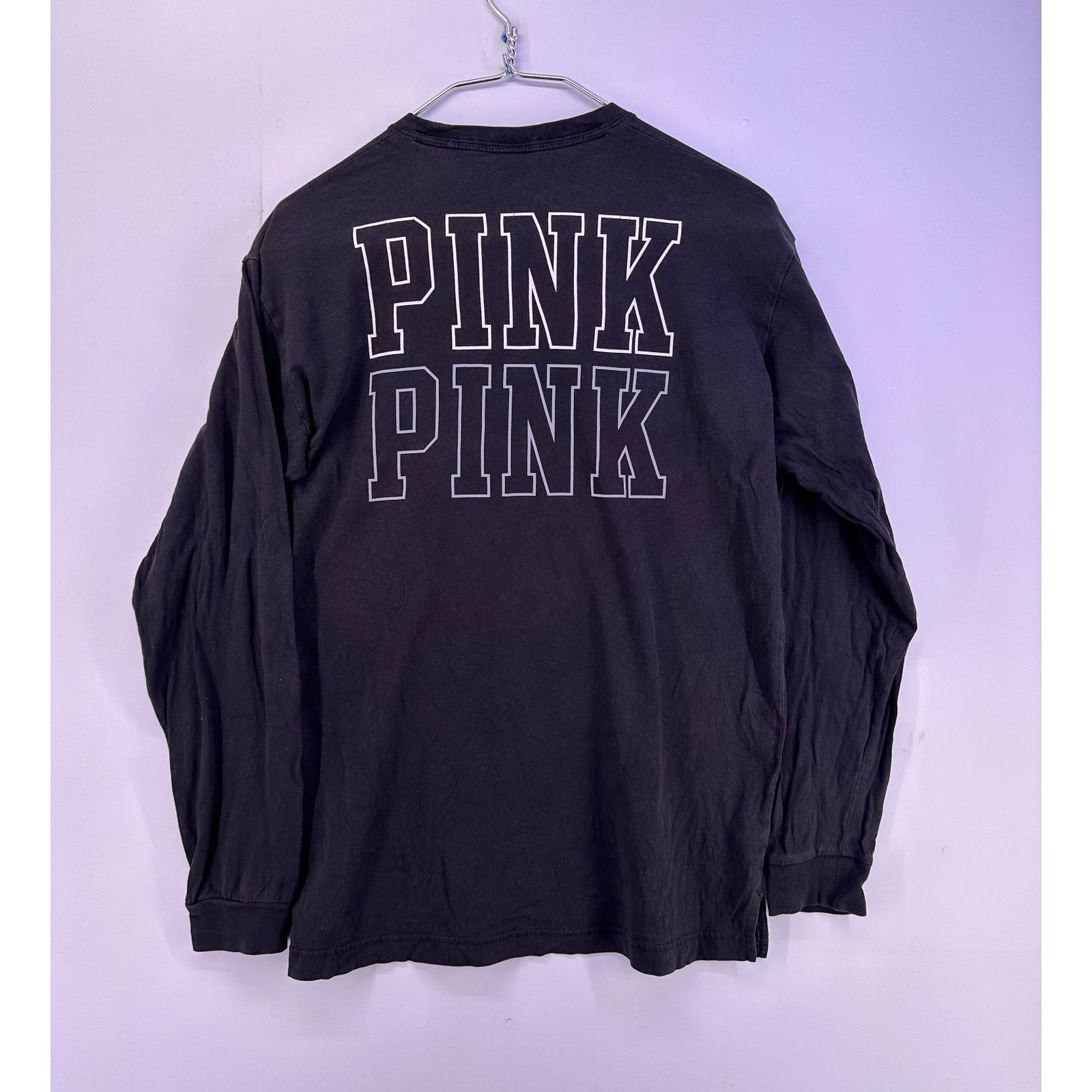 Pink VS Pink Longsleeve White gray Print Size Small Size S / US 4 / IT 40 - 9 Thumbnail