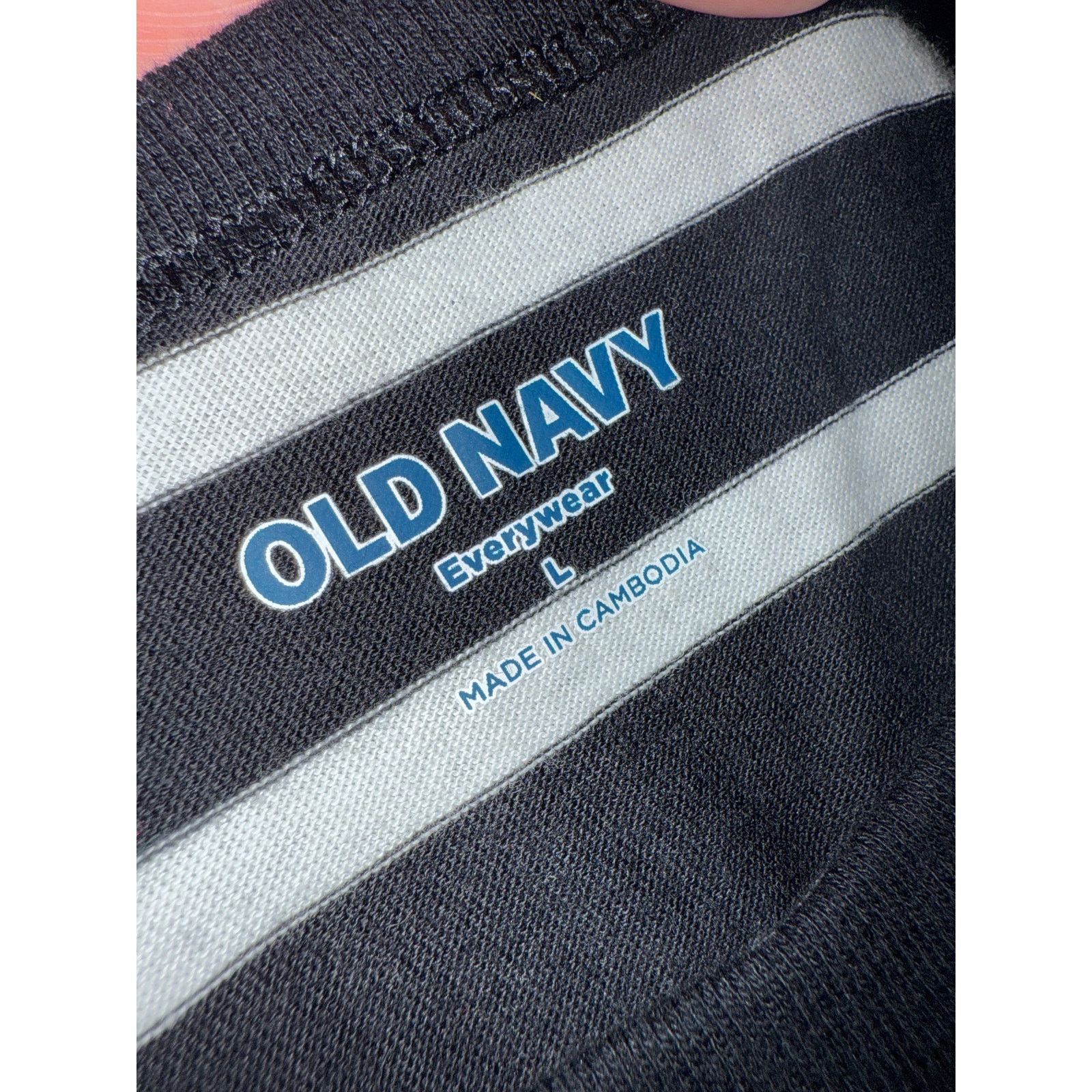 Old Navy Old Navy EveryWear Long-Sleeve T-Shirt Black White Large Size M / US 6-8 / IT 42-44 - 2 Thumbnail