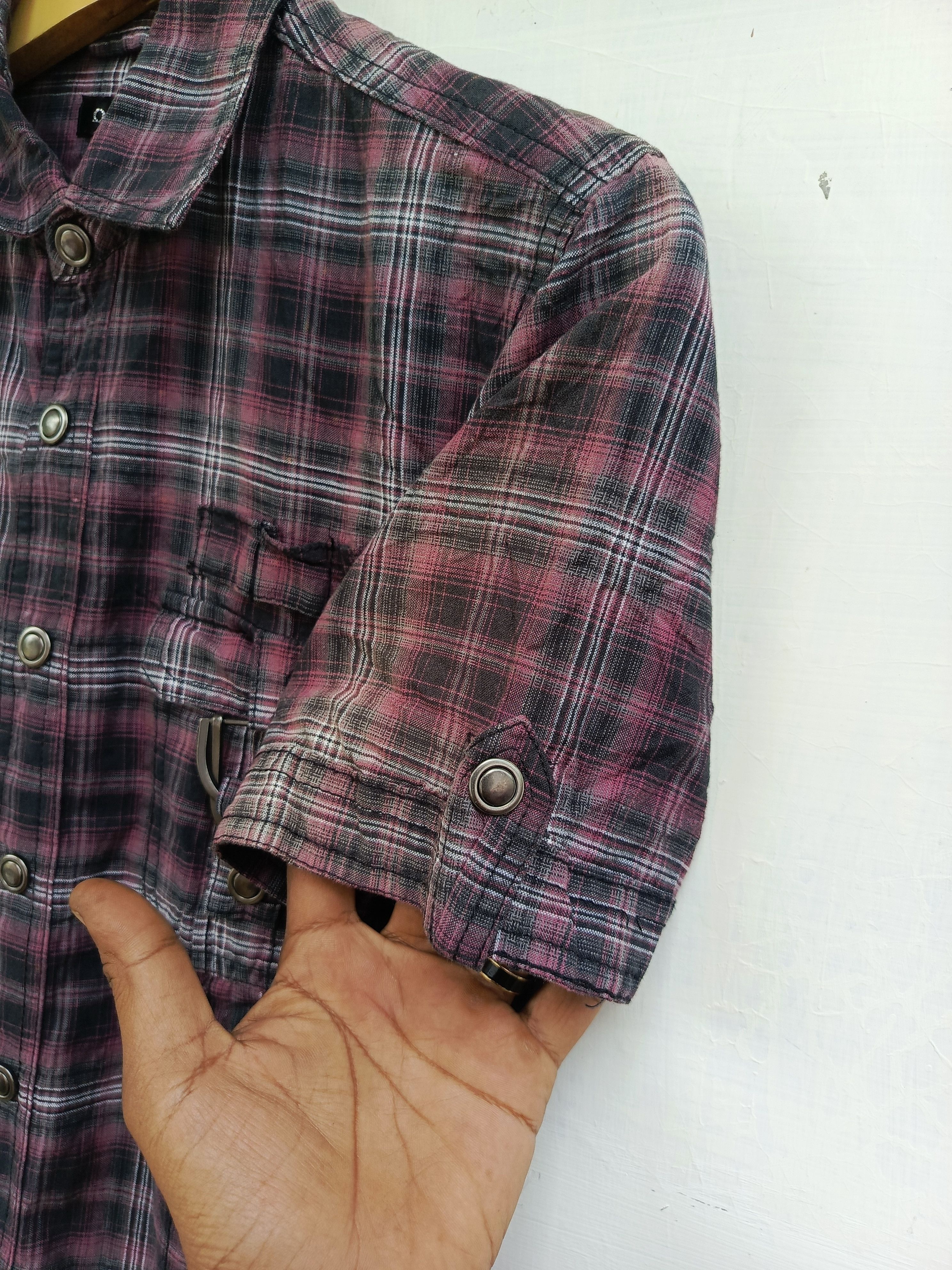 Japanese Brand Omkoe plaid shirt Size US M / EU 48-50 / 2 - 4 Thumbnail