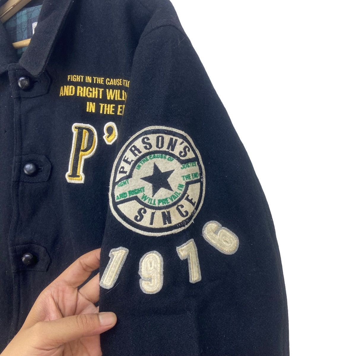 Japanese Brand × PERSON'S × Vintage Person’s Fight in The Cause of Justice Wool Heavy Varsity Size US M / EU 48-50 / 2 - 9 Thumbnail