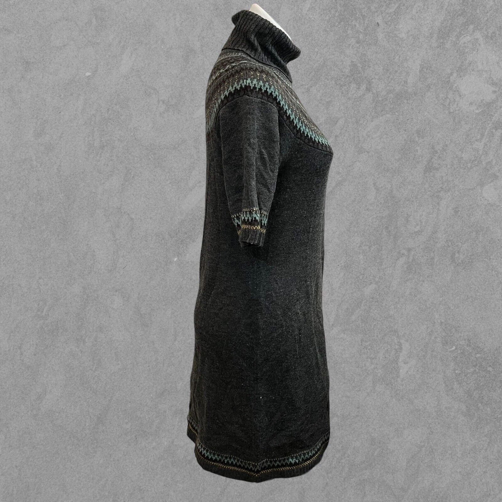 Other Merino Wool Blend Carole Little Sweater Dress Turtleneck Med Size M / US 6-8 / IT 42-44 - 8 Thumbnail