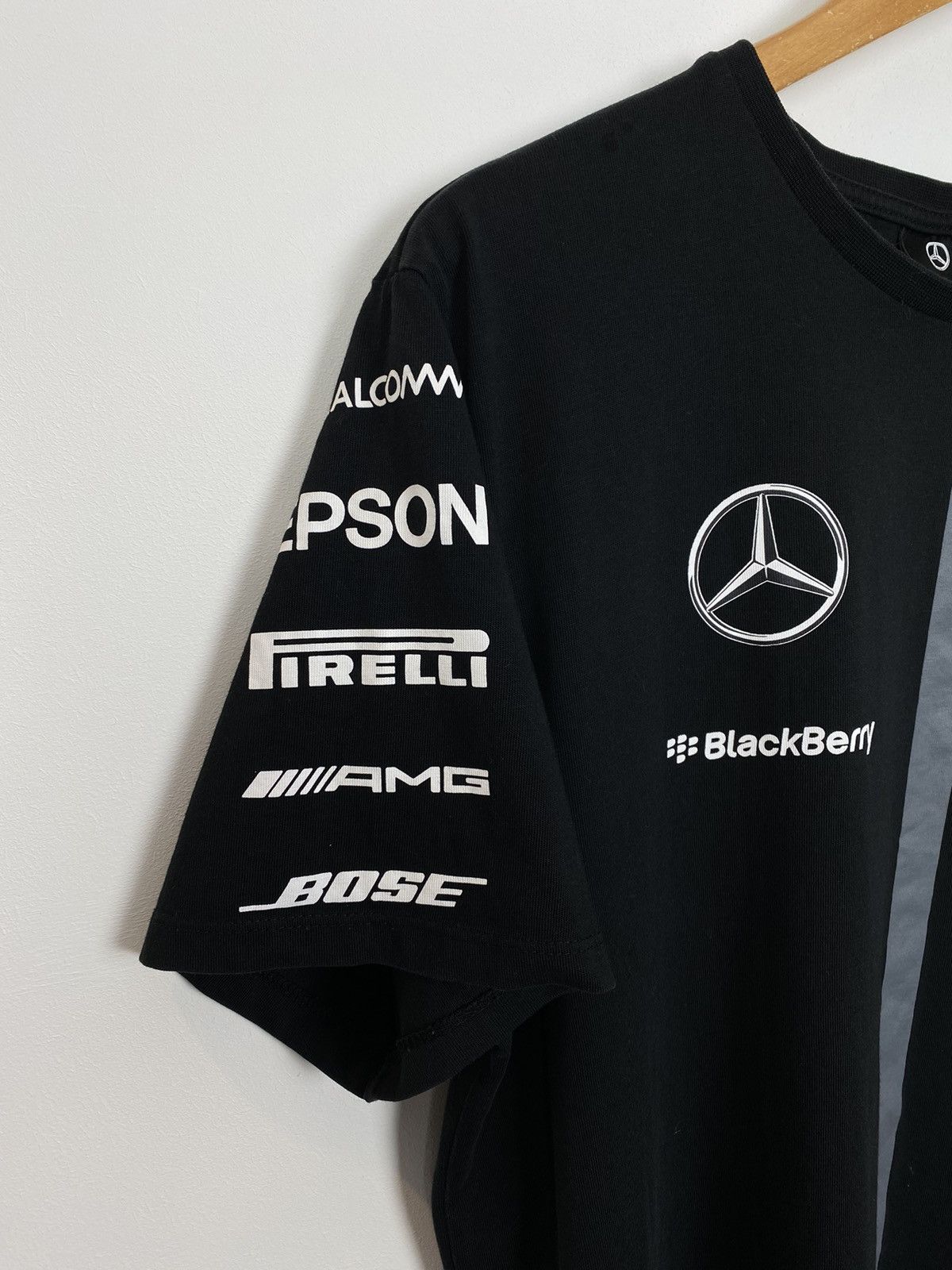 Mercedes-Benz Mercedes AMG Petronas F1 T-Shirt Short Sleeve Size XL Black Size US XL / EU 56 / 4 - 2 Thumbnail