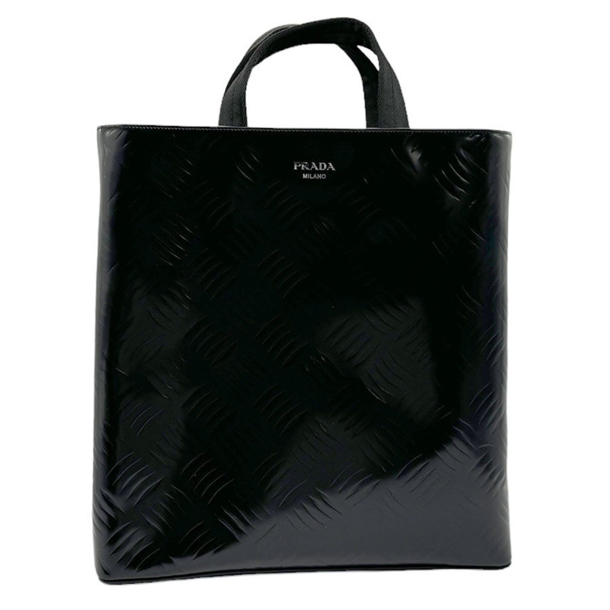 Prada PRADA handbag coated leather black men's n0268 Size ONE SIZE - 1 Thumbnail