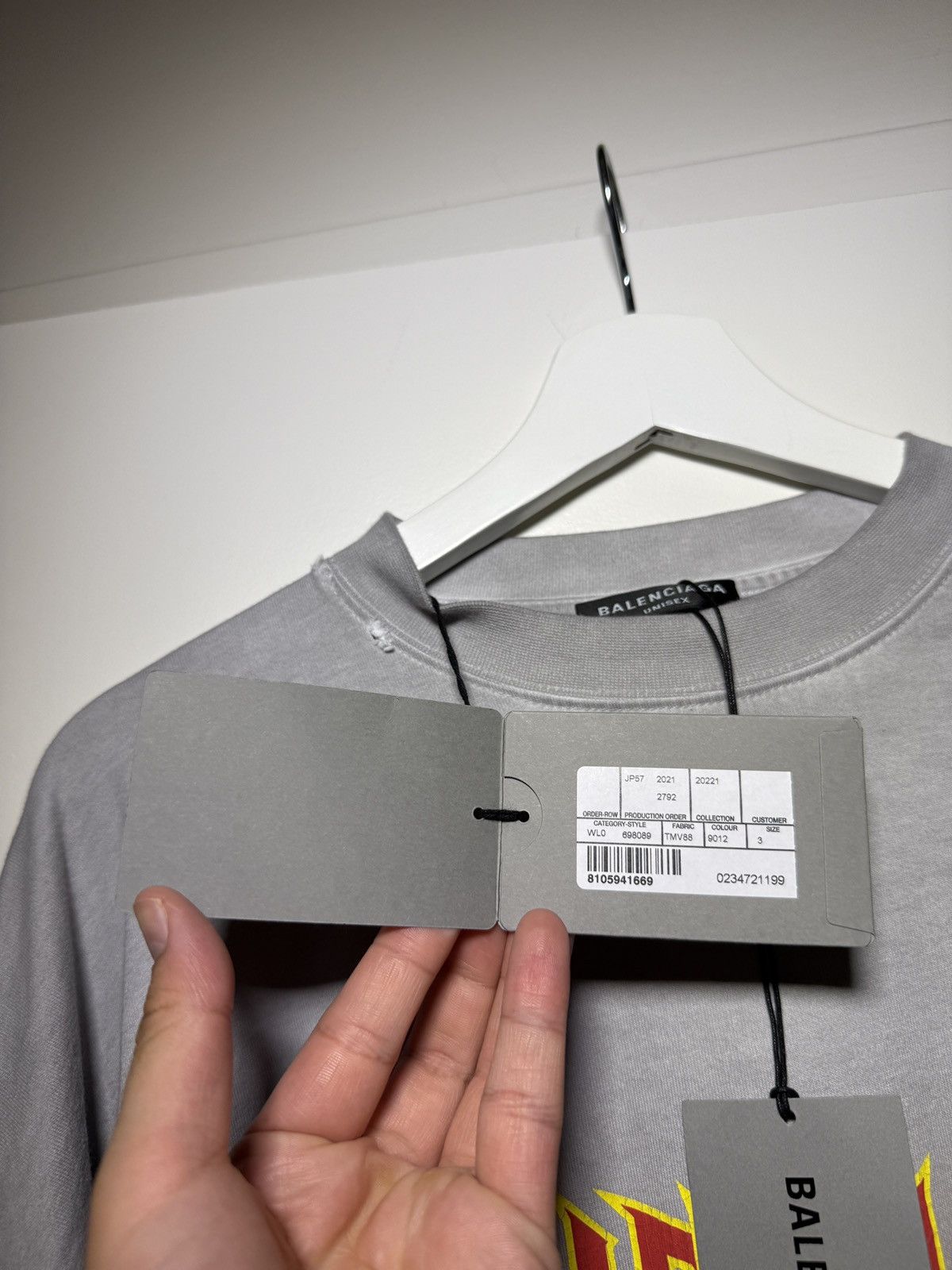 Balenciaga Balenciaga Metal Vintage Oversized T-Shirt Size US L / EU 52-54 / 3 - 16 Thumbnail
