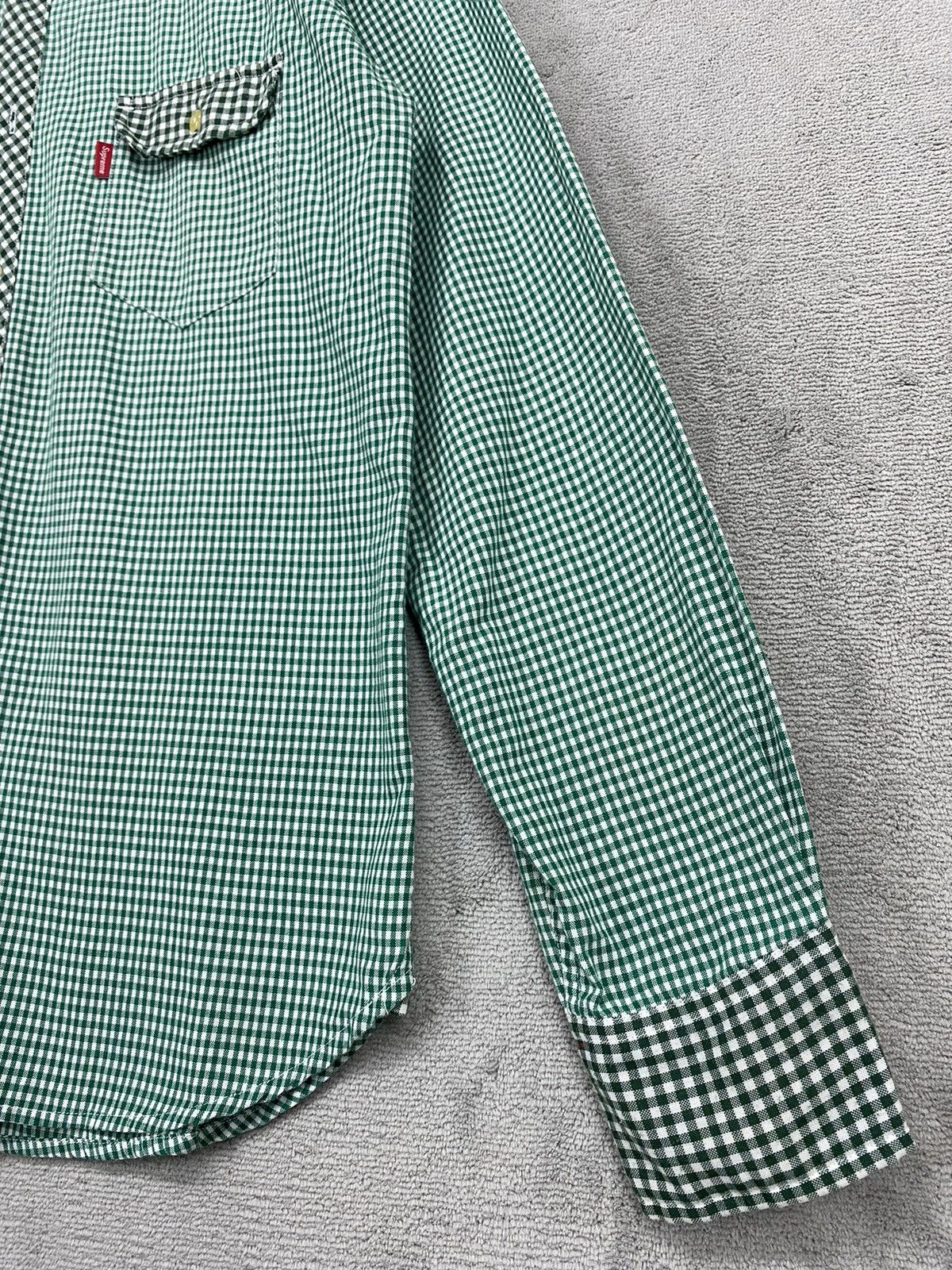 Supreme SUPREME GREEN CHECKED SHIRT. SIZE XLARGE . NYC. SKATEBOARD. Size US XL / EU 56 / 4 - 2 Thumbnail