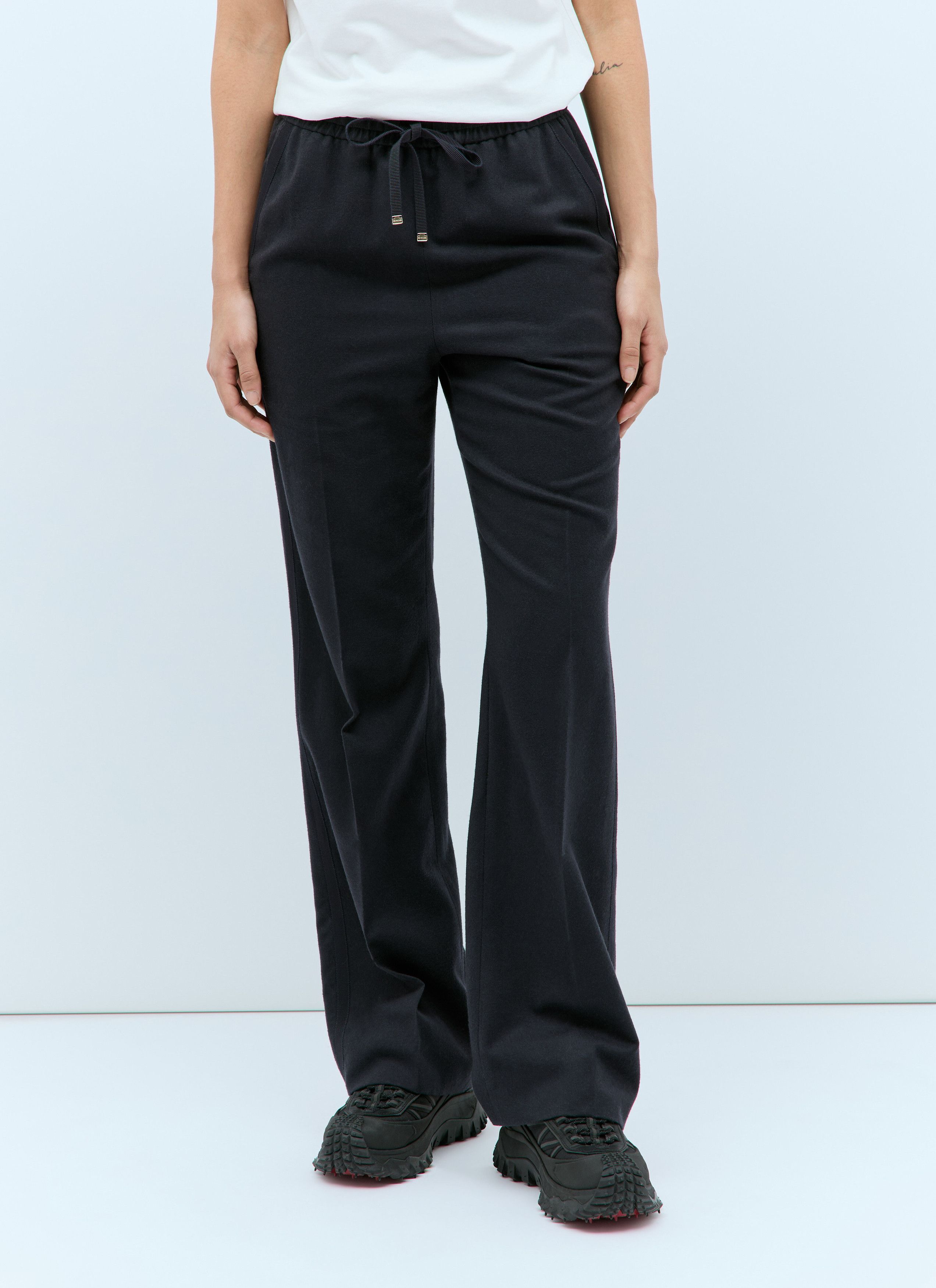 Moncler Wool-Blend Drawstring Trackpants Size 26" / US 2 / IT 38 - 1 Thumbnail
