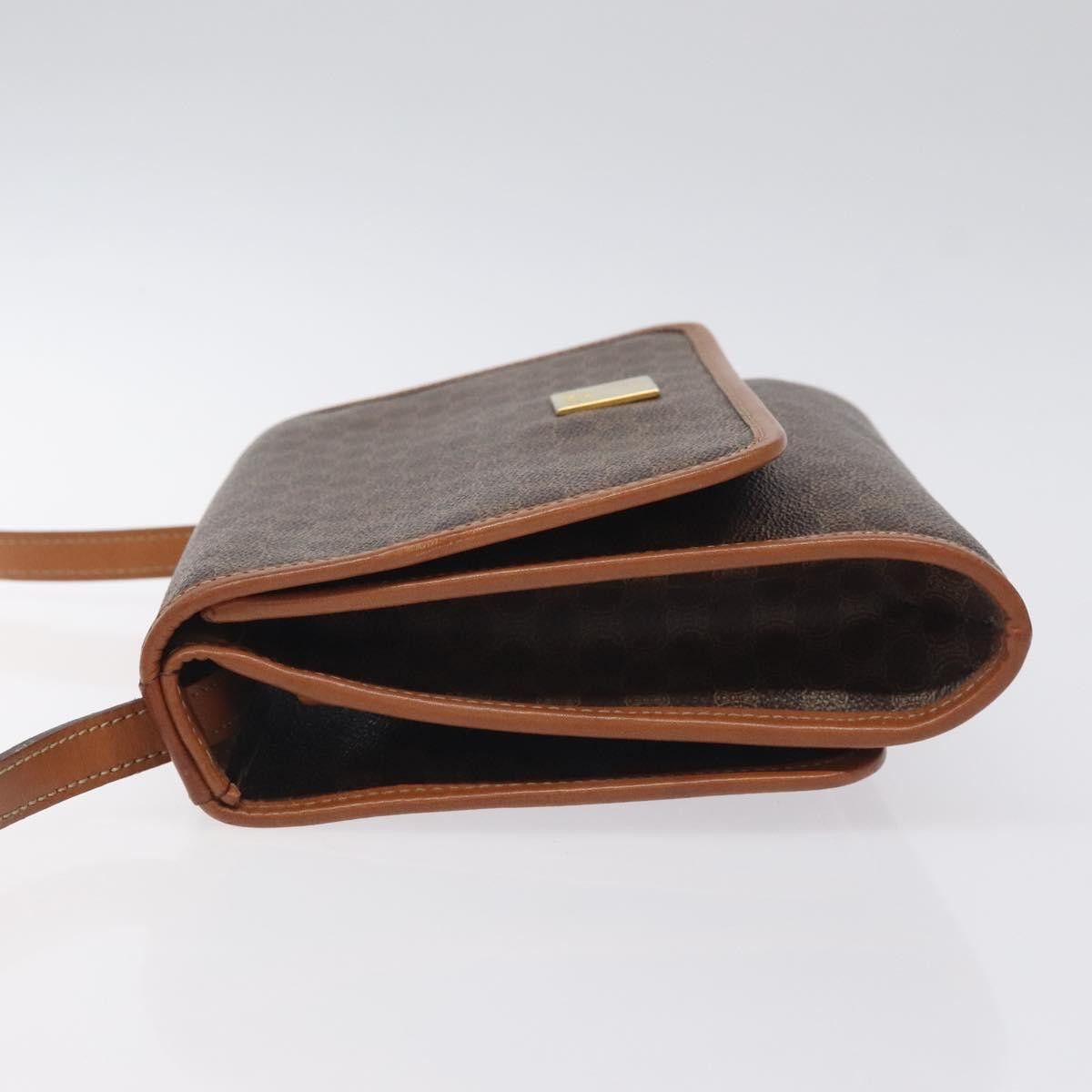 Celine CELINE Macadam Canvas Shoulder Bag Pvc Leather Brown Gold Size ONE SIZE - 5 Thumbnail
