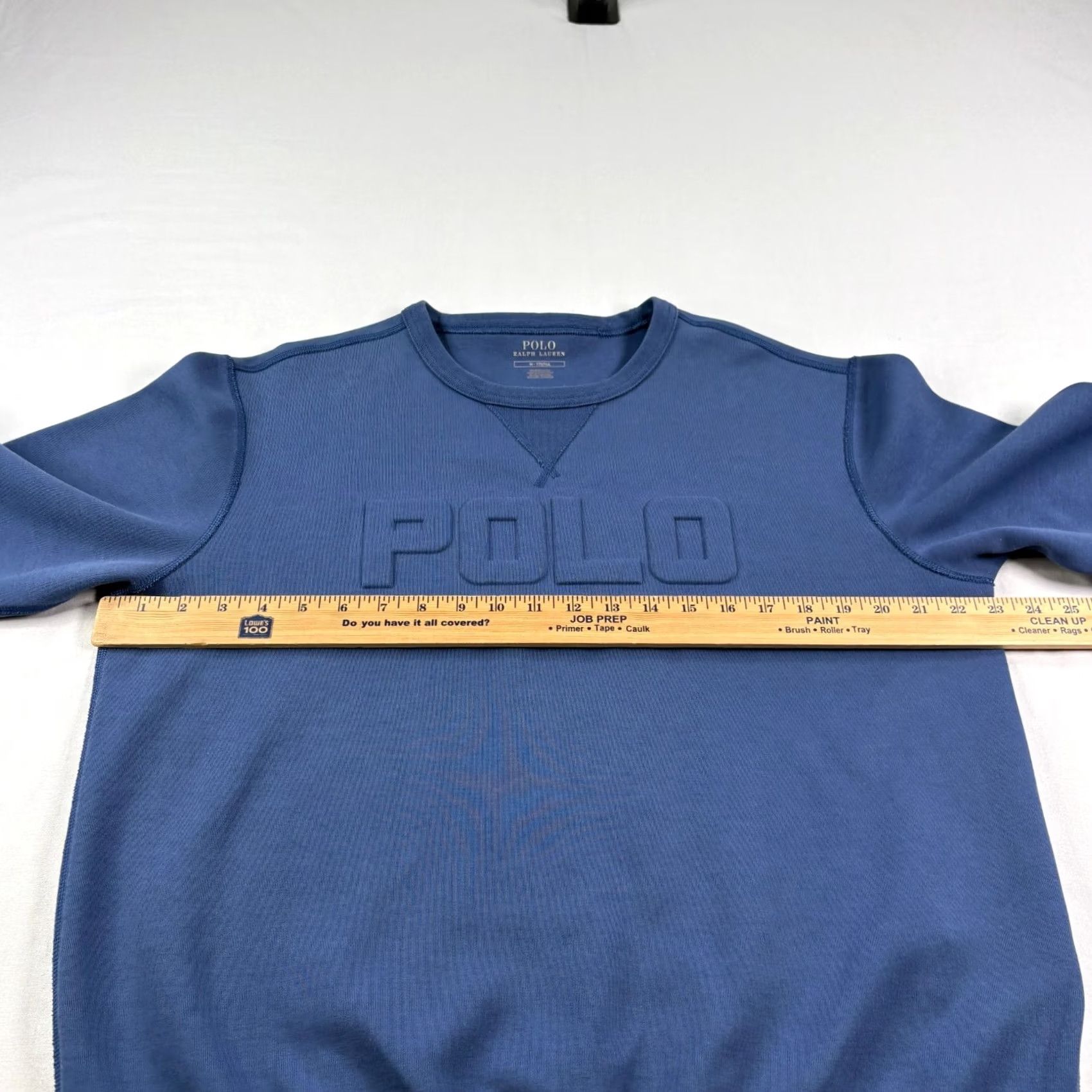 Polo Ralph Lauren Polo Ralph Lauren Sweatshirt Mens Medium Blue Spell Out Pullover Crew Neck Size US M / EU 48-50 / 2 - 4 Thumbnail