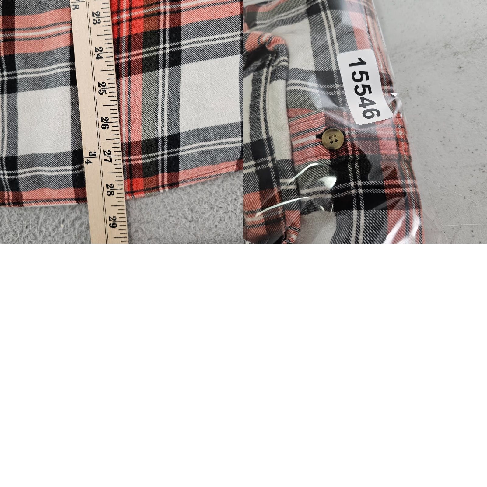 Uniqlo JW Anderson x Uniqlo Shirt Mens Size Medium Orange Black Plaid Flannel Button Up Size US M / EU 48-50 / 2 - 8 Thumbnail