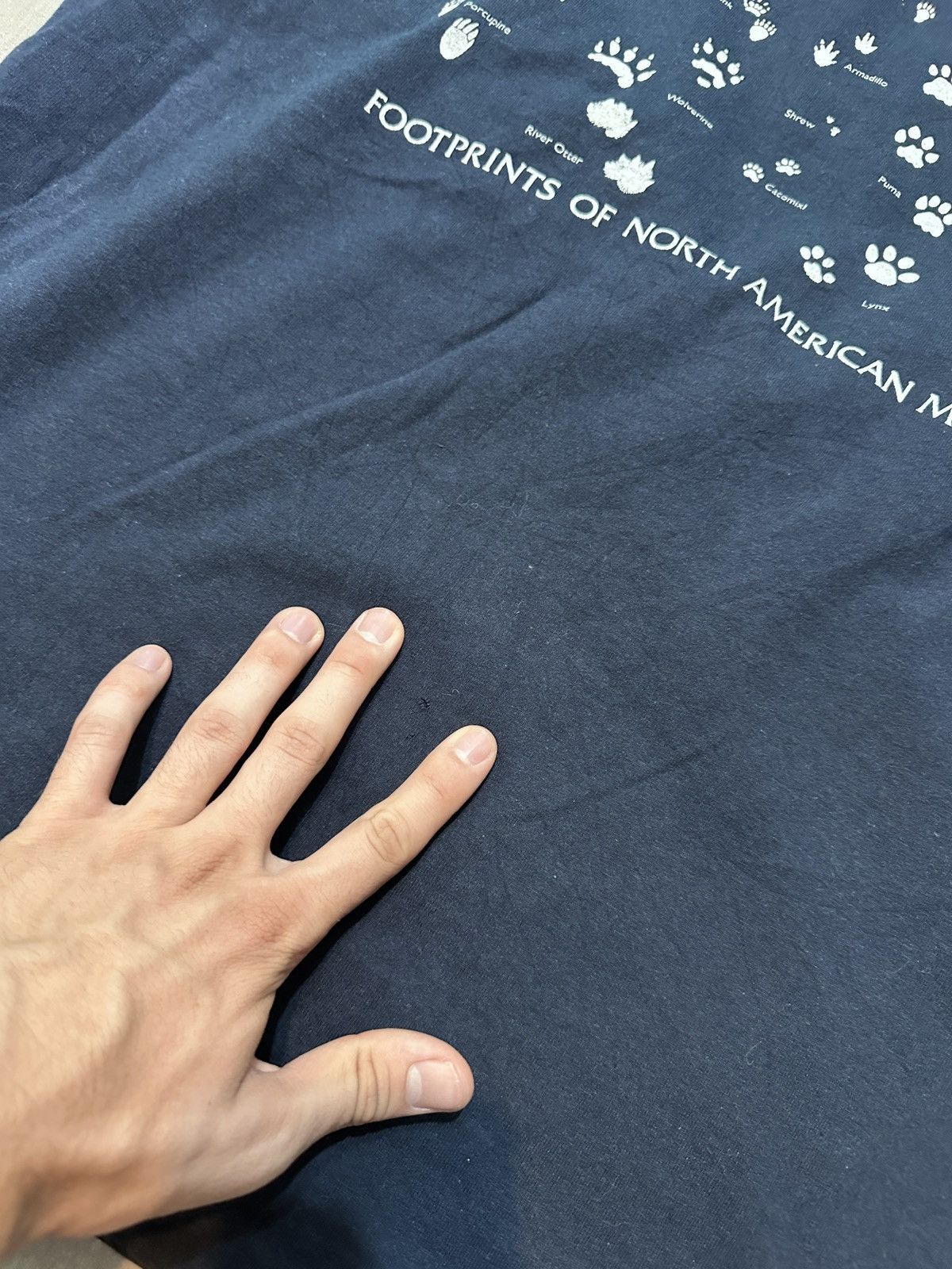 Other Ultra Rare 3D Emblem style Footprint of American Mammals Tee Size US XL / EU 56 / 4 - 7 Thumbnail