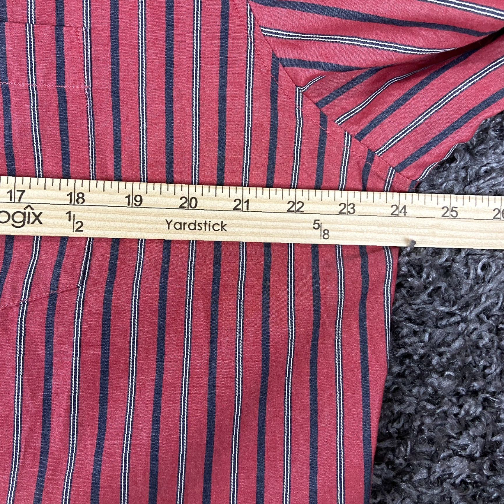 Banana Republic Banana Republic Slim Fit Button Up Long Sleeve Red Striped Men’s XL Size US XL / EU 56 / 4 - 7 Thumbnail