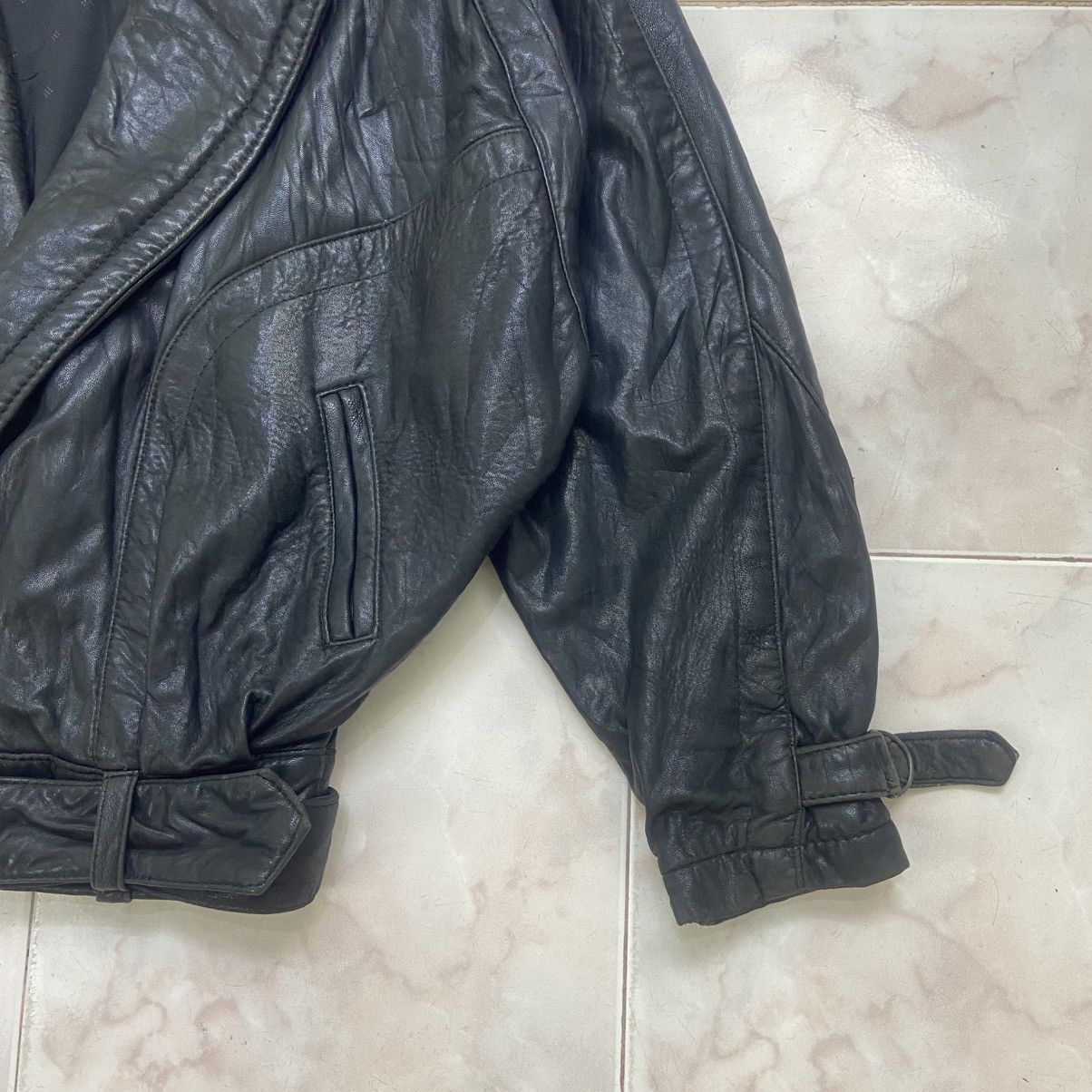 Genuine Leather × Leather Attitude Pegabo Bomber Style Loose Oversize Leather Jacket Size US M / EU 48-50 / 2 - 7 Thumbnail