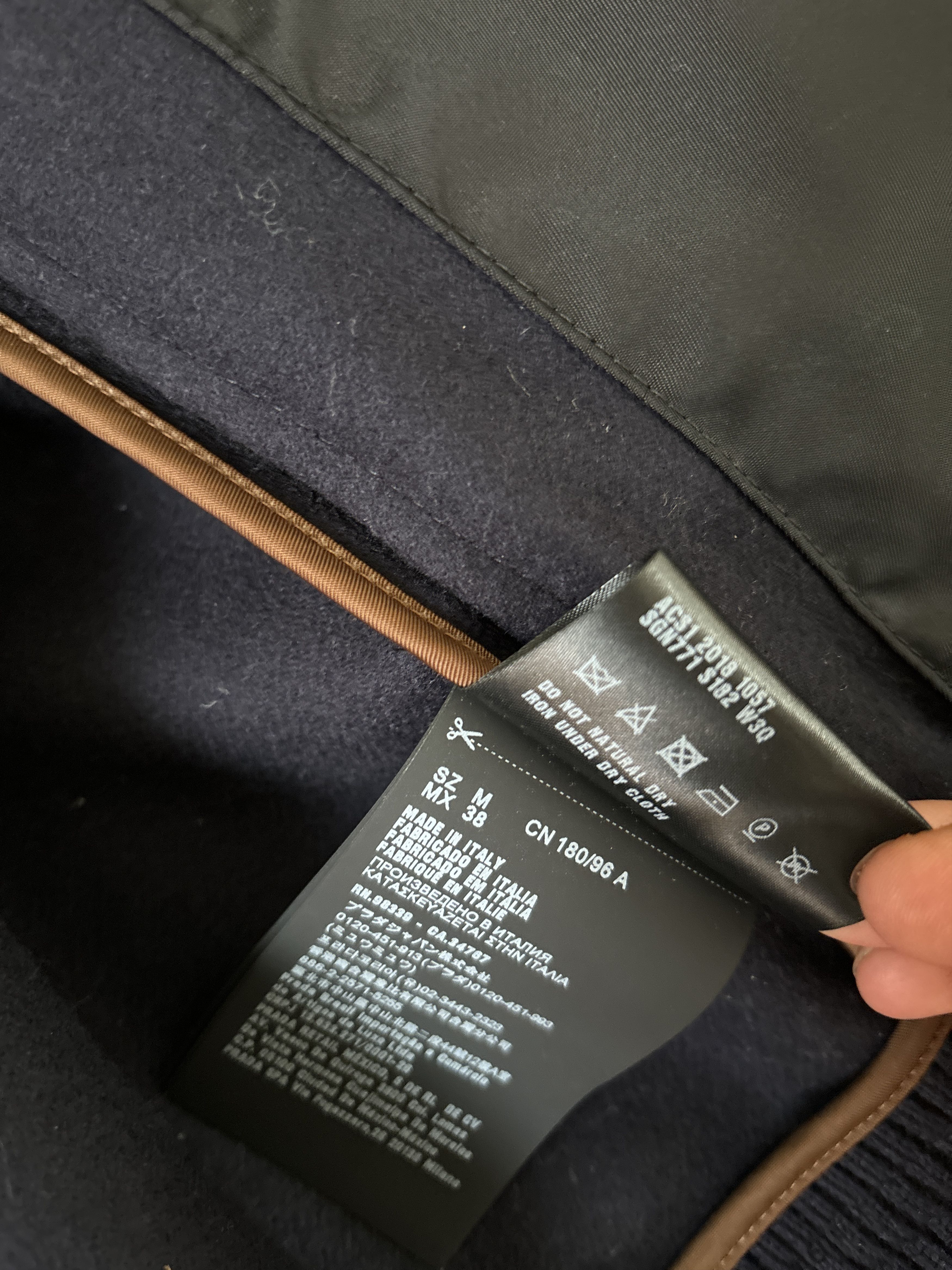 Prada 2018 Navy Bomber SGN771