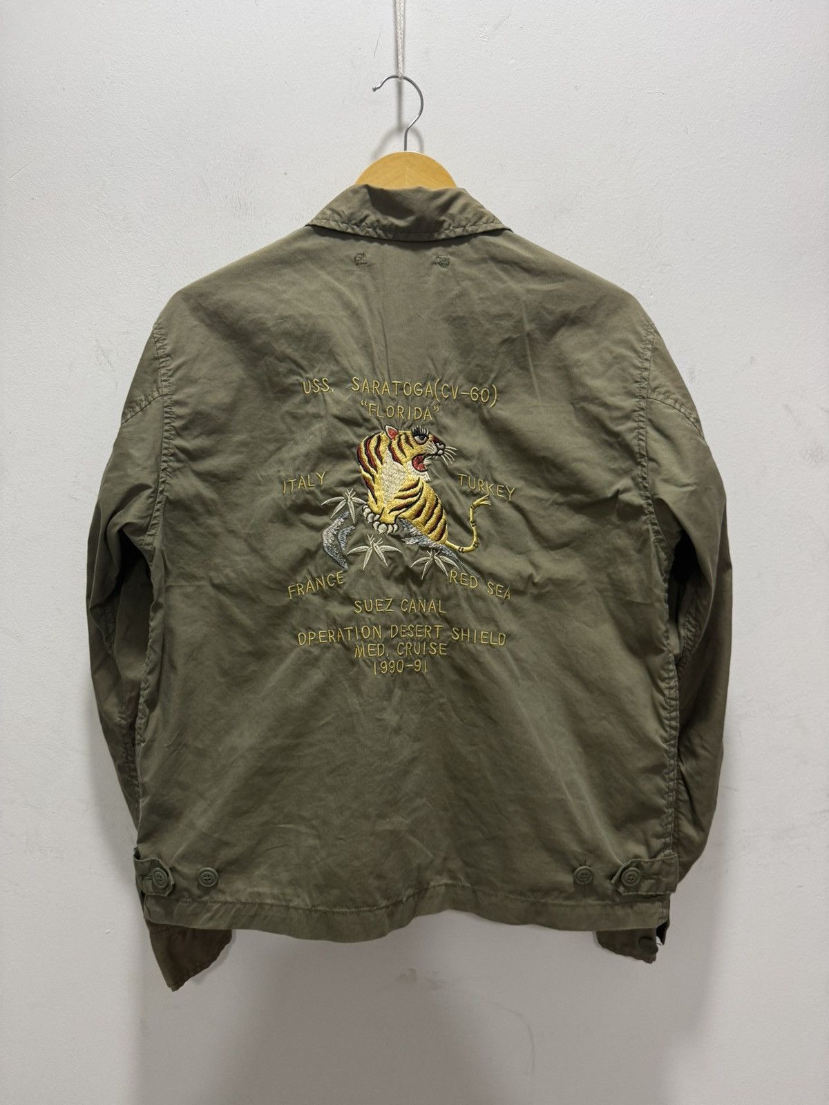 Avirex × Vintage VINTAGE AVIREX SOUVENIR SUKAJAN EMBROIDERY BIG LOGO JACKET Size US S / EU 44-46 / 1 - 1 Thumbnail