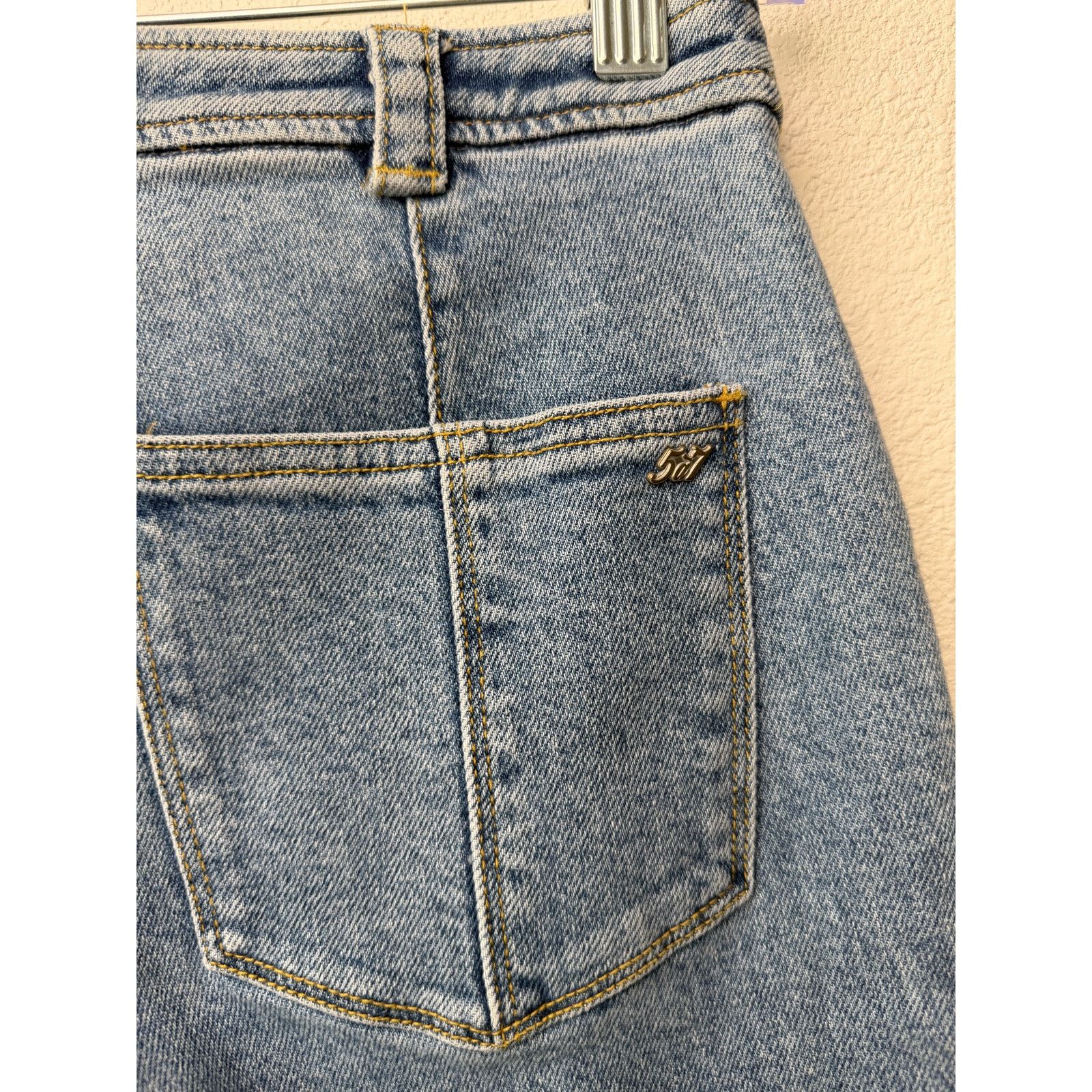 Cinq a Sept Cinq a Sept Benji Wide Leg Jeans Women US 0 Medium Wash Size 25" / US 0 / IT 36 - 7 Thumbnail