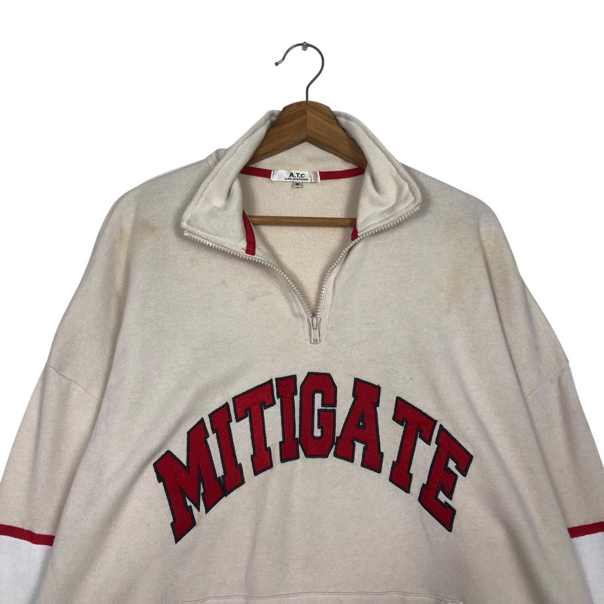 In The Attic 📌Vintage Sweatshirt Collar In The Attic Design Spell Out Size US M / EU 48-50 / 2 - 10 Thumbnail