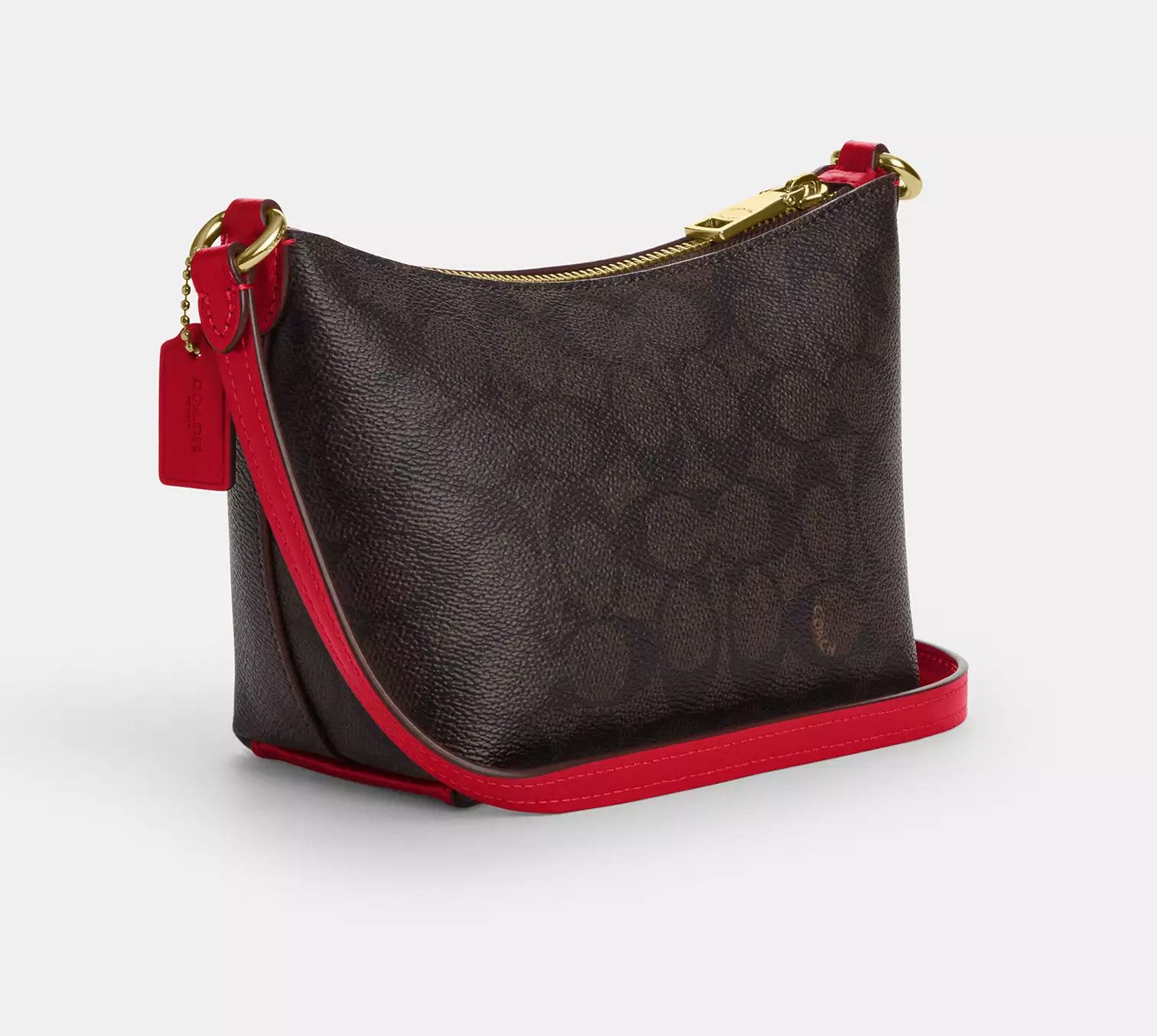 Coach NWT Coach Zip Top Crossbody Bag In Signature Canvas CX604 Size ONE SIZE - 11 Thumbnail