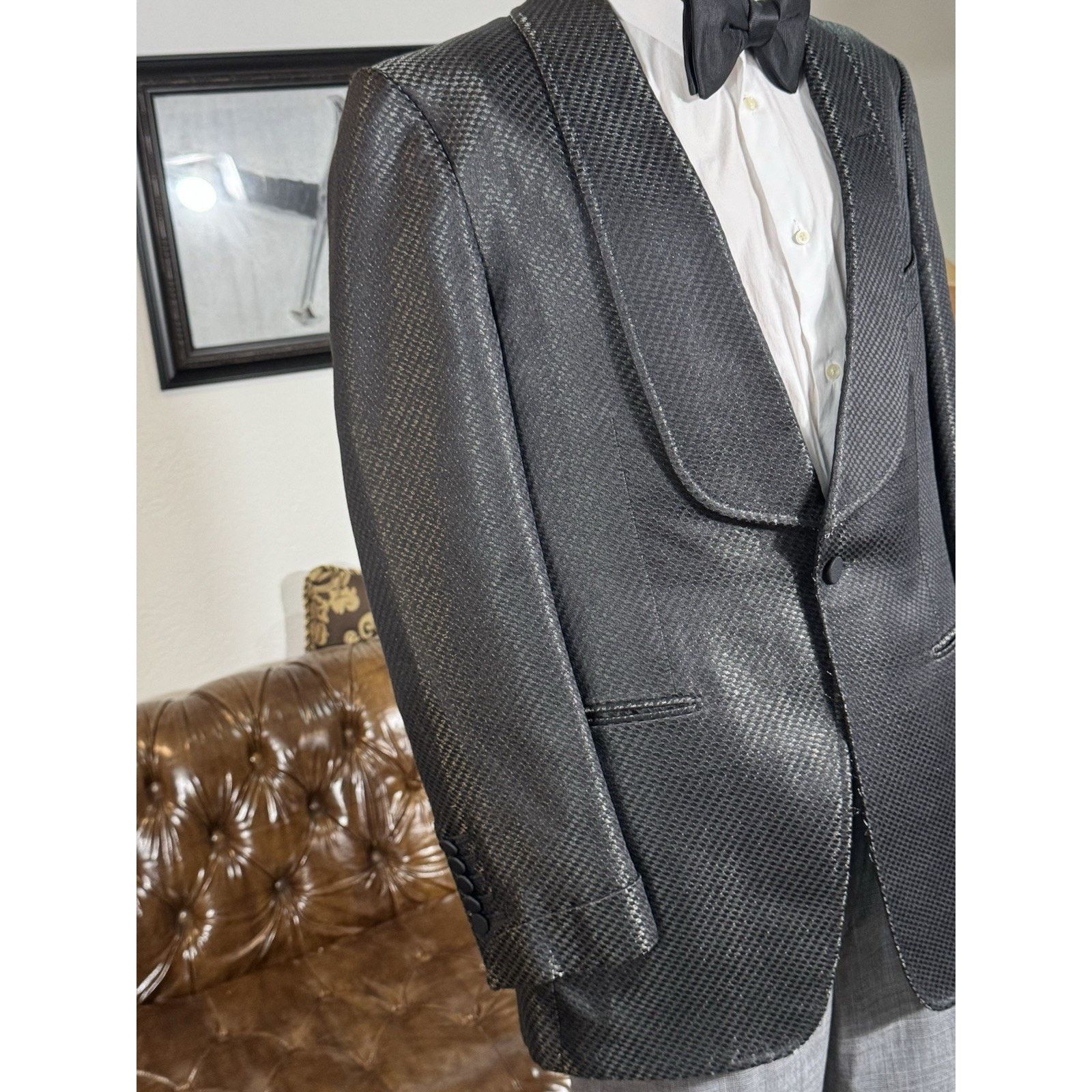 Tom Ford Tom Ford Reflective Dinner Jacket Set 52R 42R US 36x29 Size 42R - 12 Thumbnail