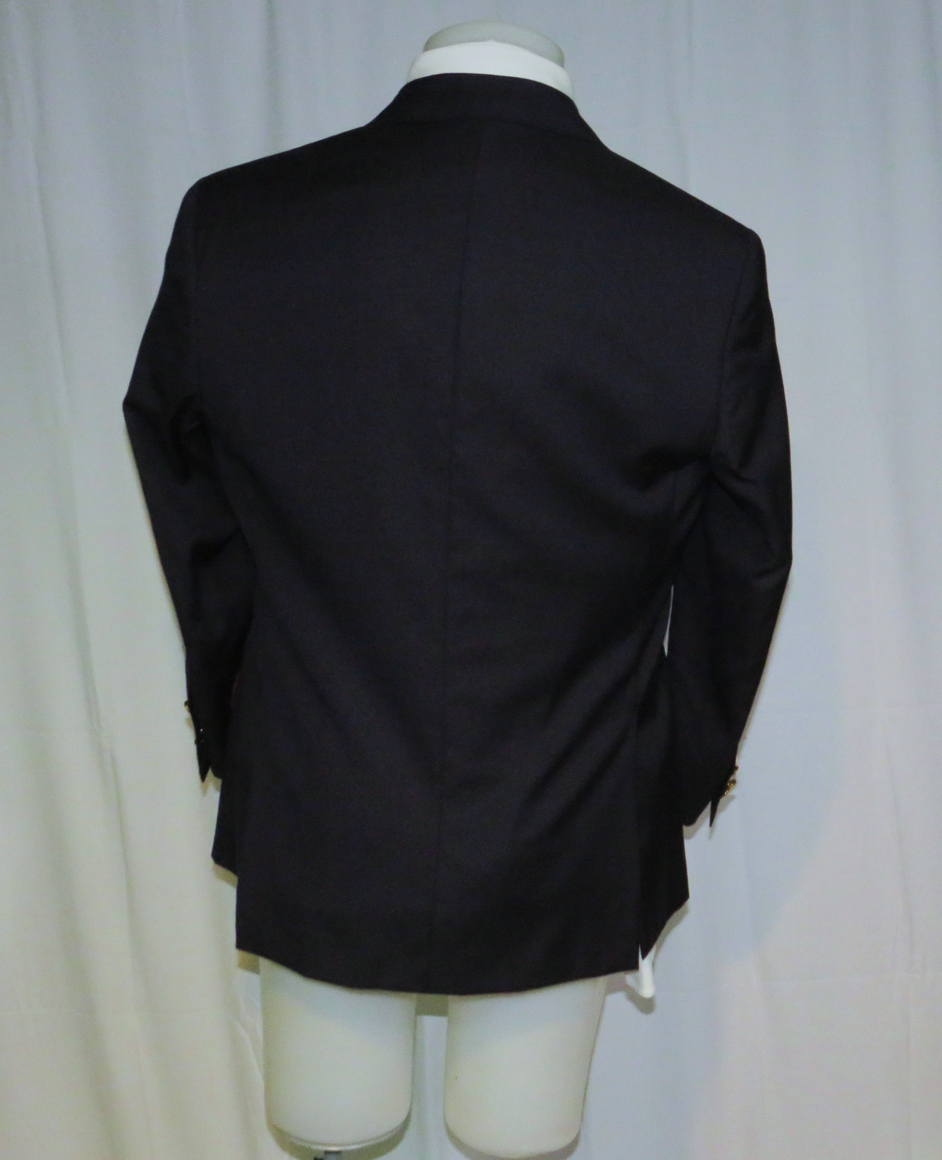 Other Alex Hitz Navy Gold Button Double Breasted Blazer 40S Size 40S - 6 Thumbnail