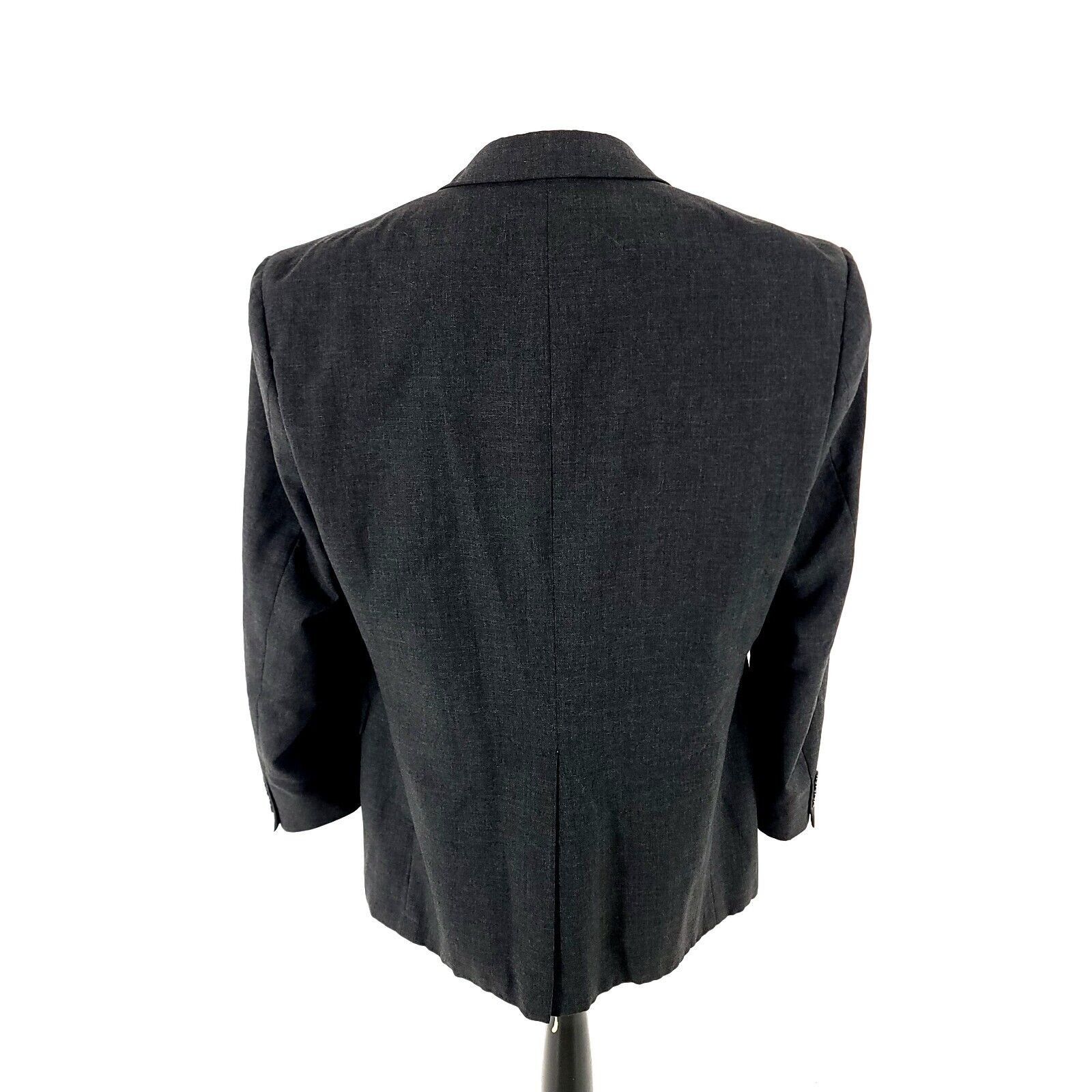Tom James Tom James Executive Wool 2 Button Blazer 42R Or Slim 44R Gra Size 42R - 6 Thumbnail