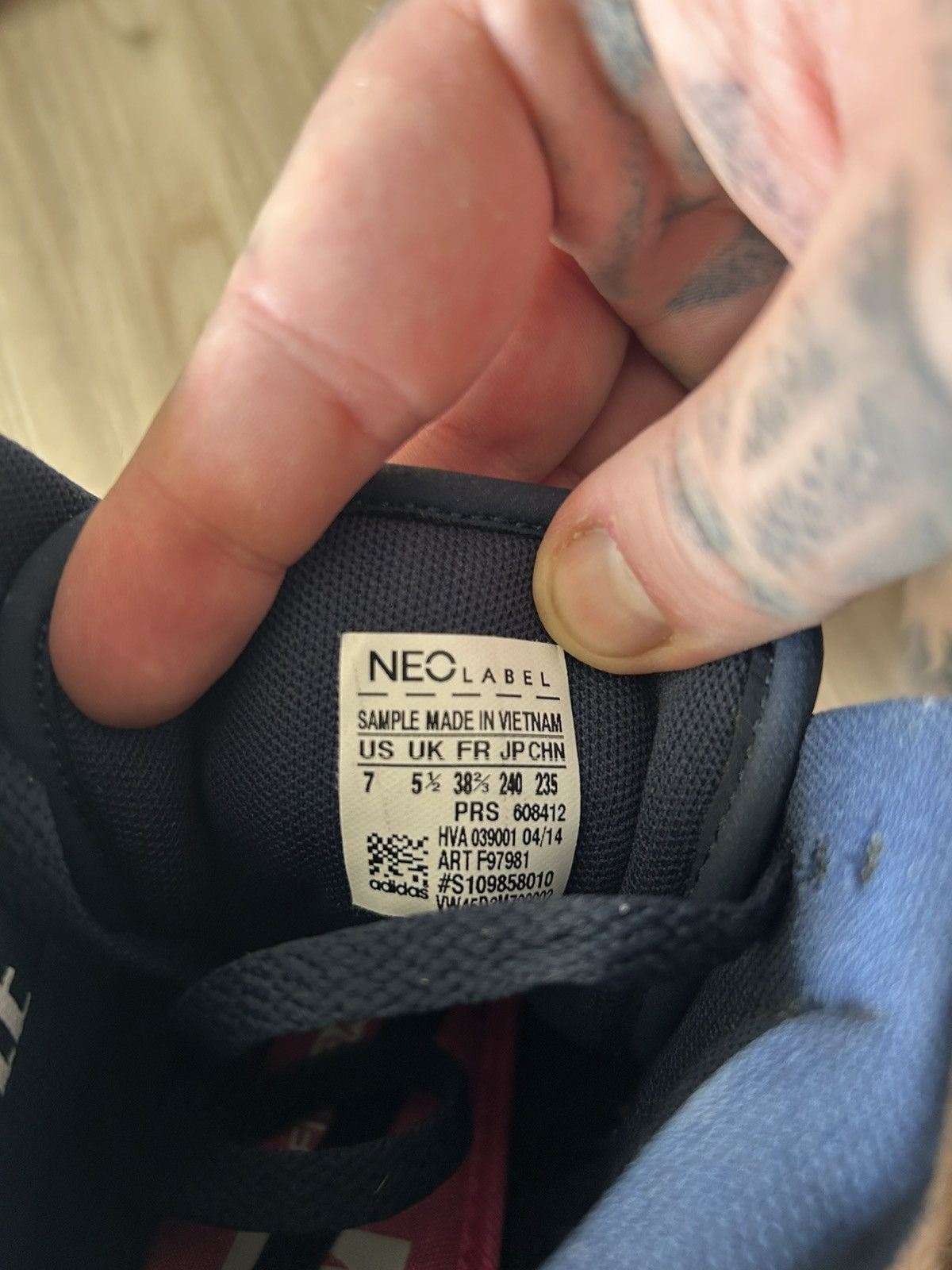 Adidas SAMPLE Adidas High top Low Form Basics Size US 7 / IT 37 - 3 Thumbnail