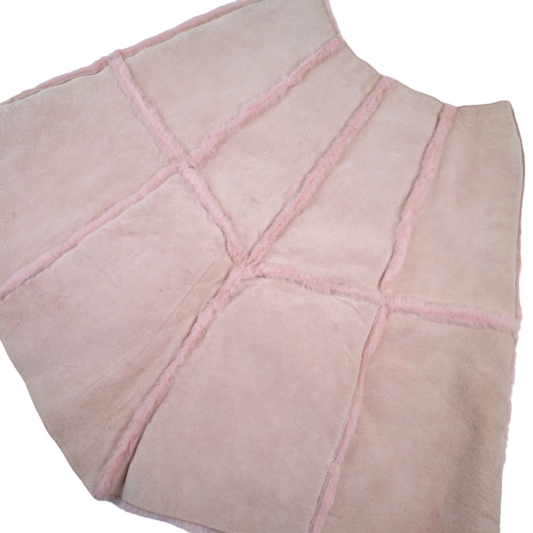 Ugg UGG Leather Sherling Lined Skirt Pink Womens Small / Medium Size 28" / US 6 / IT 42 - 3 Thumbnail