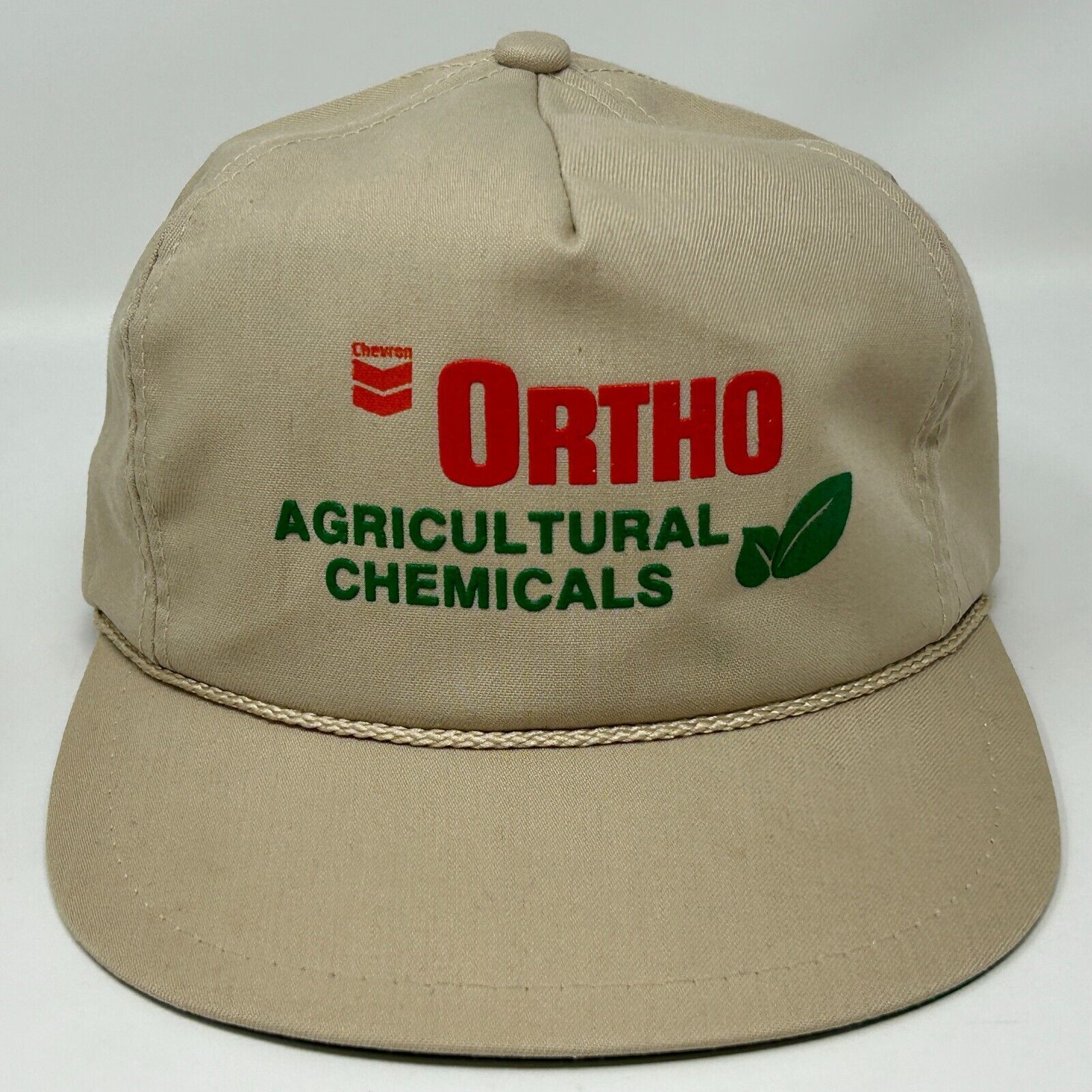Vintage Vintage 80s Chevron Ortho Hat Baseball Cap Beige Size ONE SIZE - 1 Thumbnail