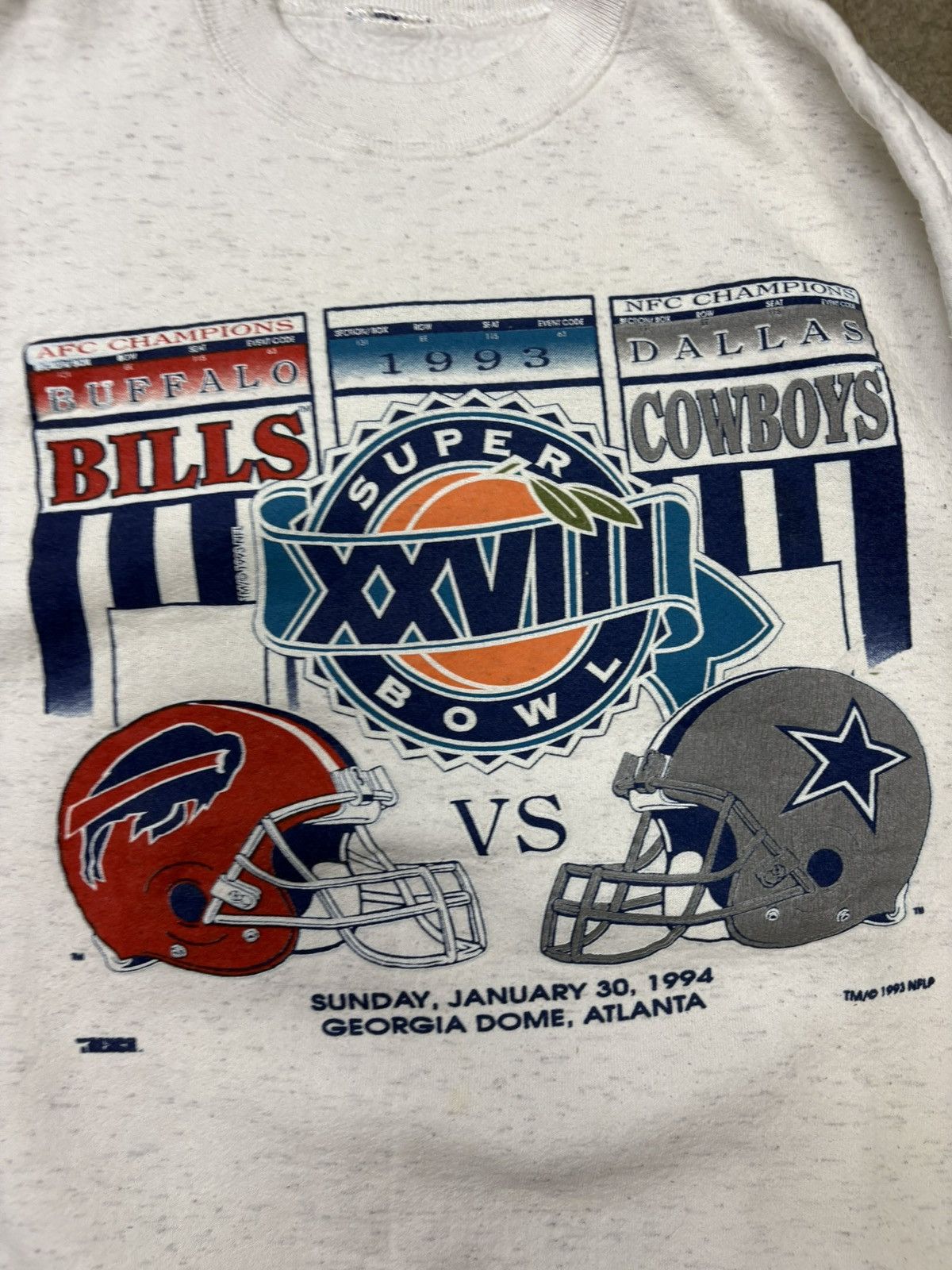 NFL Vintage 1994 Cowboys vs Bills crewneck sweatshirt Size US L / EU 52-54 / 3 - 4 Thumbnail