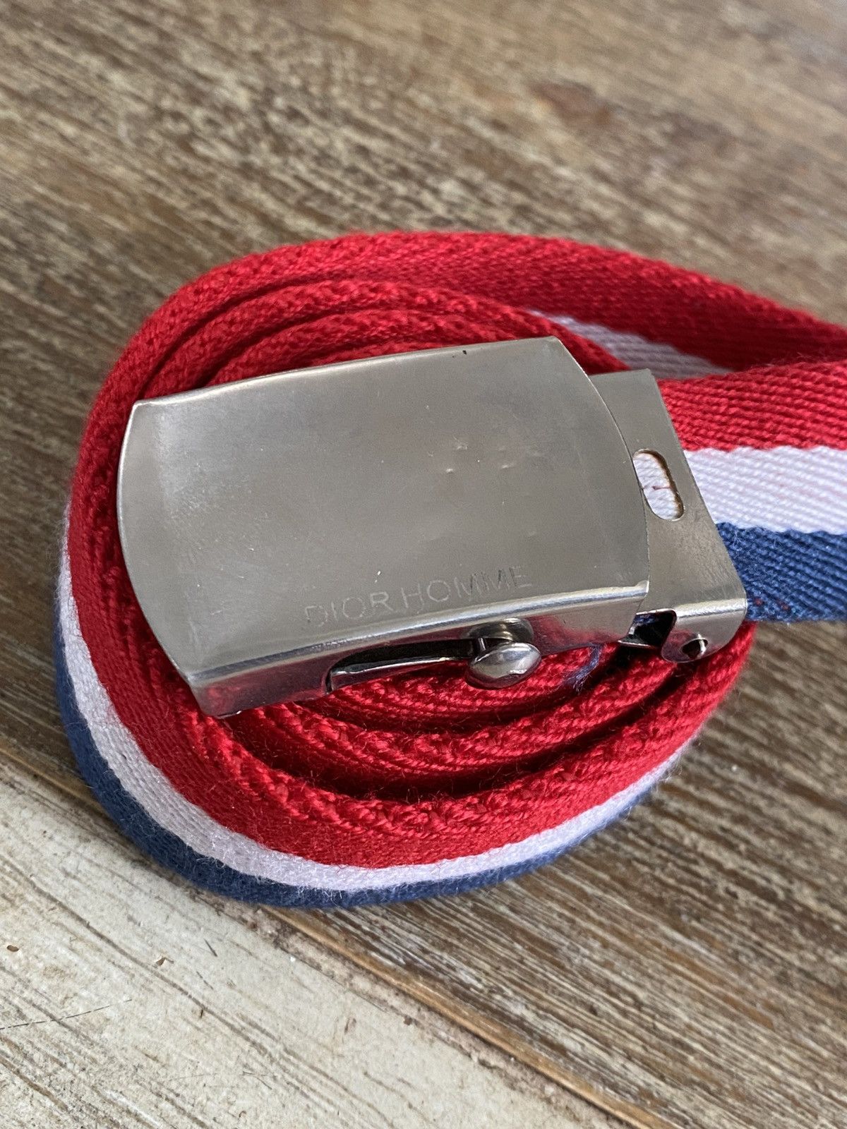 Dior Tricolor Canvas Belt - Rollercoaster Buckle Size ONE SIZE - 1 Thumbnail