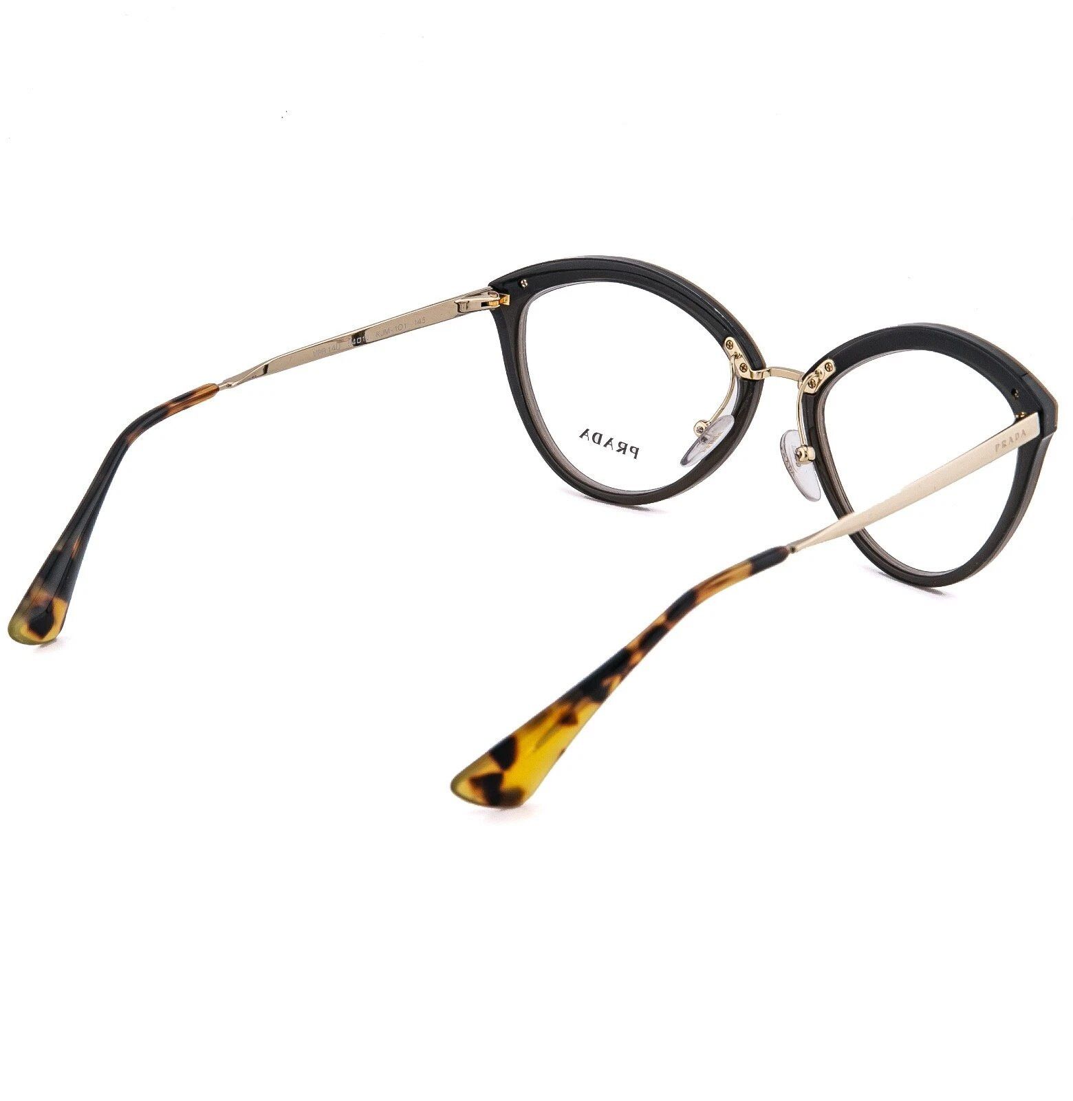 Prada PRADA 14U MILLENNIALS PR14UV Black Oval Eyeglasses Optical Size ONE SIZE - 3 Thumbnail