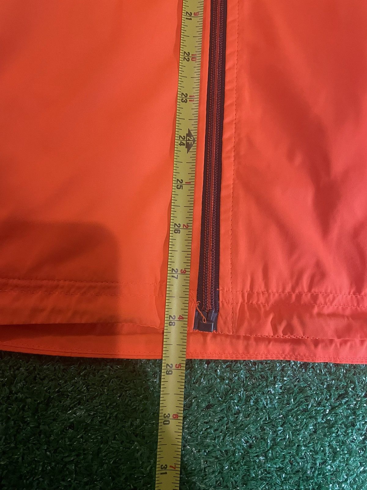 Asics ASICS Neon Orange Lightweight Zip Up Windbreaker Size US S / EU 44-46 / 1 - 3 Thumbnail