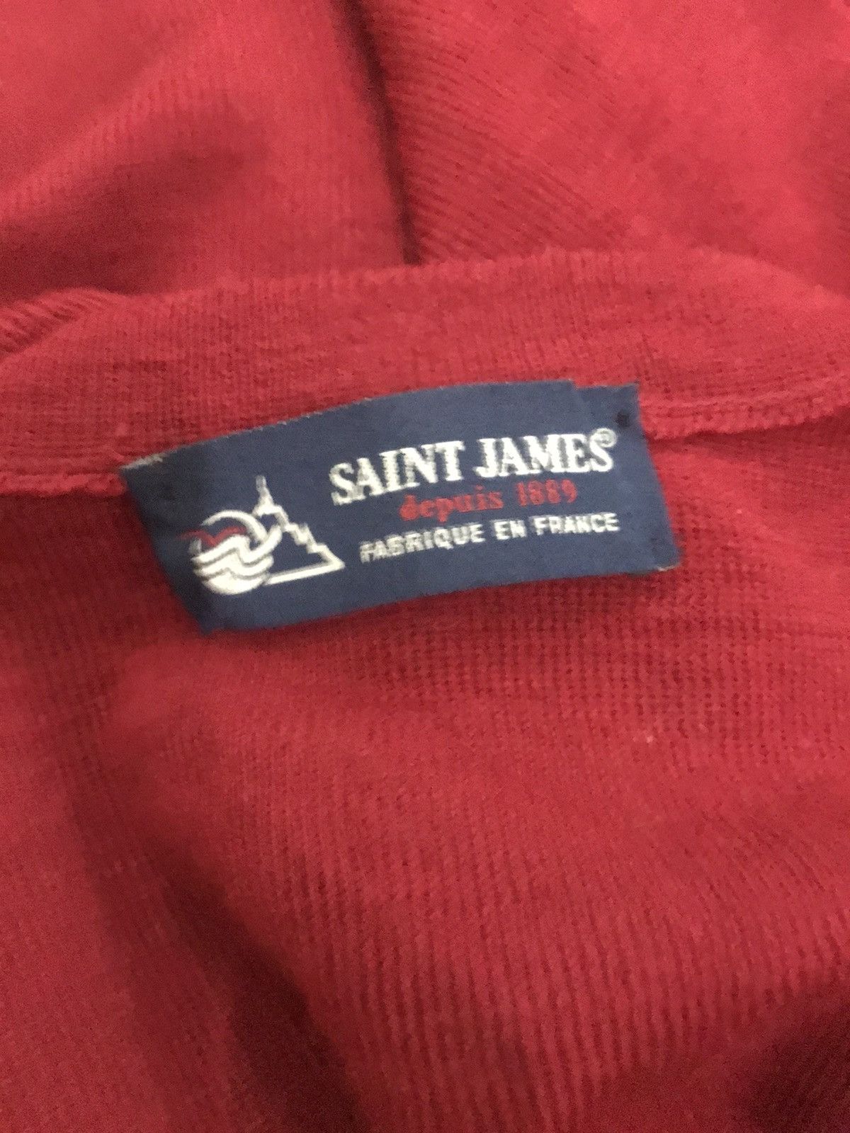 Saint James SAINT JAMES PURE WOOL MADE IN FRANCE DEEP V NECK Size US M / EU 48-50 / 2 - 1 Thumbnail