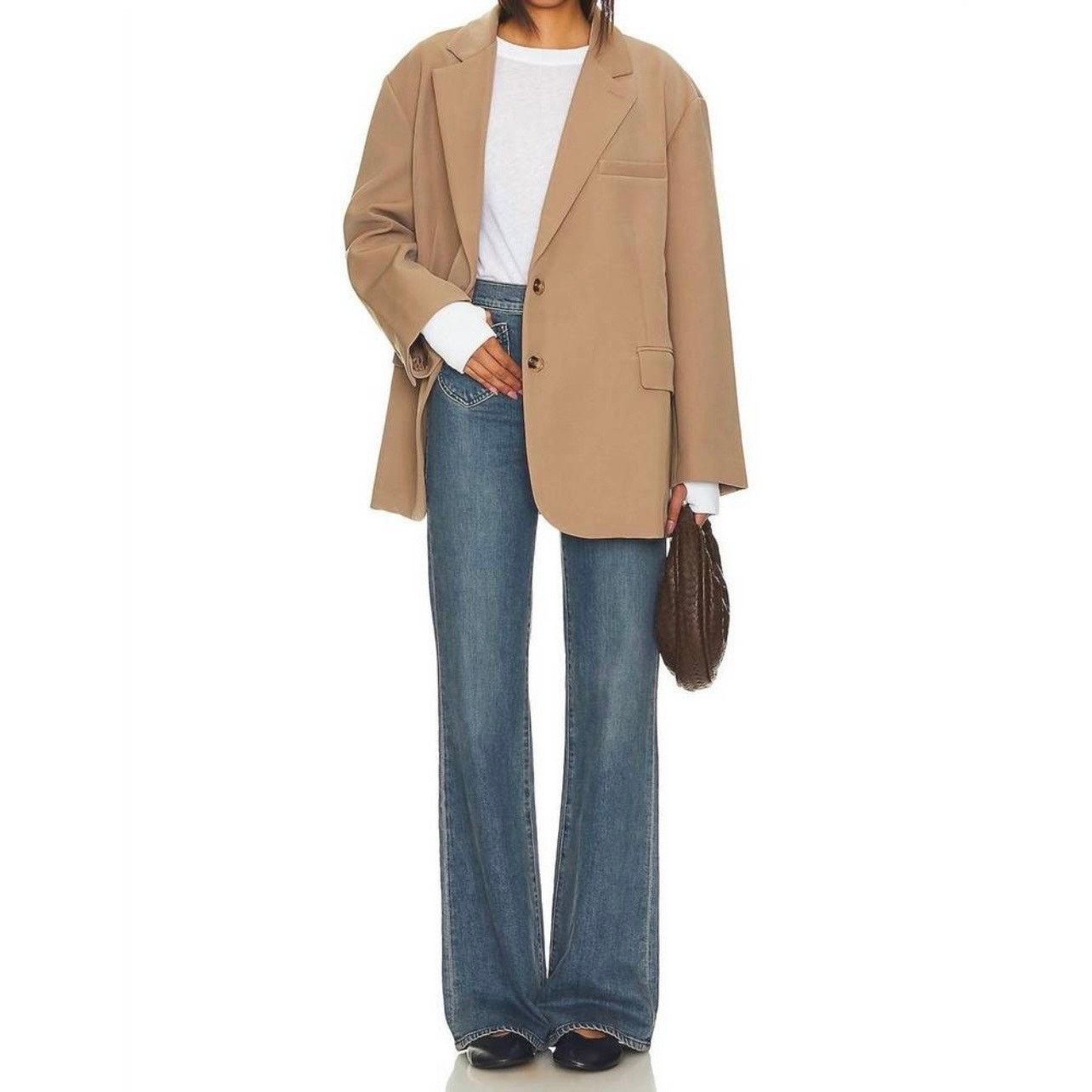 Veronica Beard Veronica Beard crosbie wide leg with western pocket jeans Size 31" - 2 Thumbnail