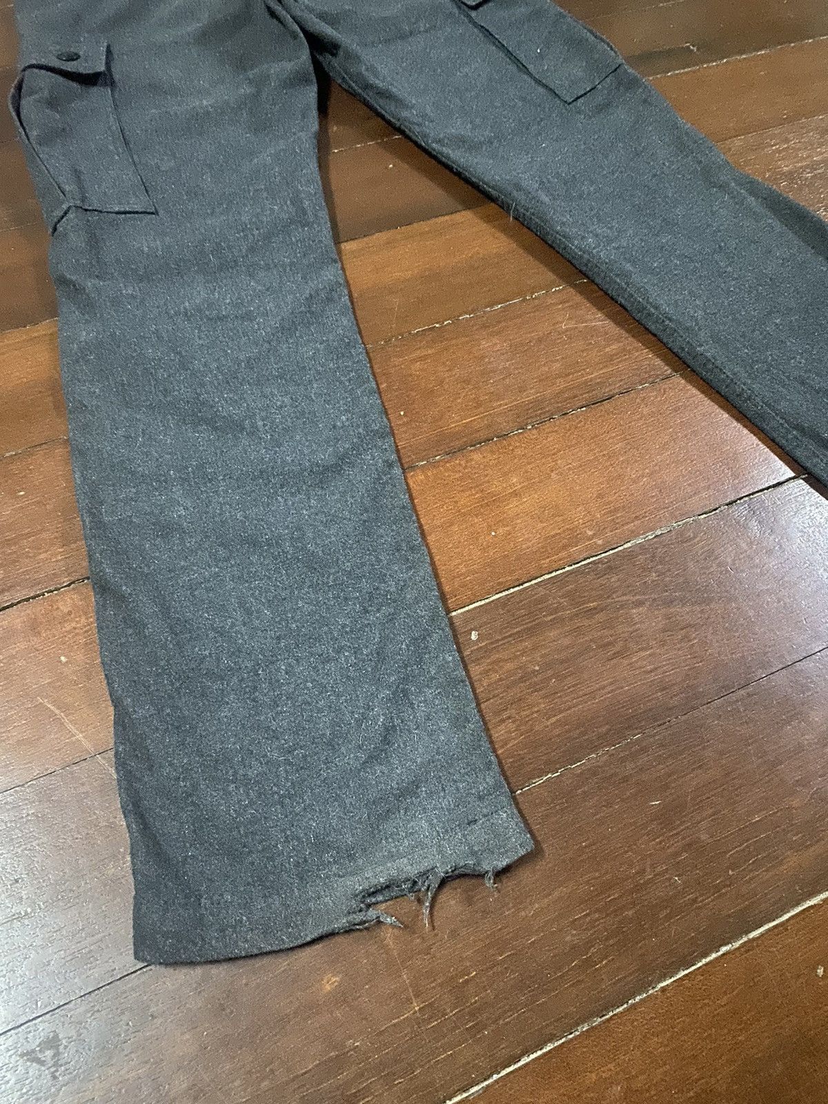Japanese Brand FIRE 🔥 BACK NUMBER CARGO PANTS WOOL Size US 34 / EU 50 - 16 Thumbnail